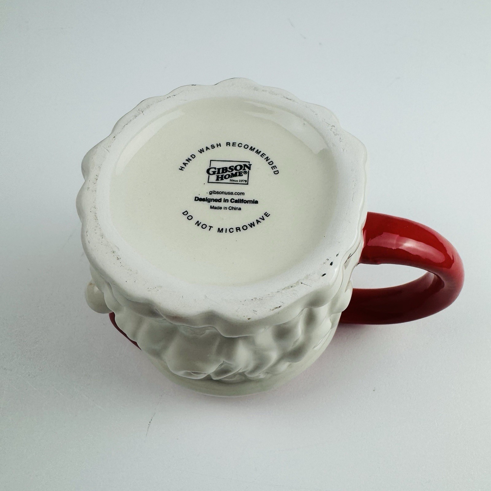 Gibson Pottery Santa 3D Coffee Mug Cup