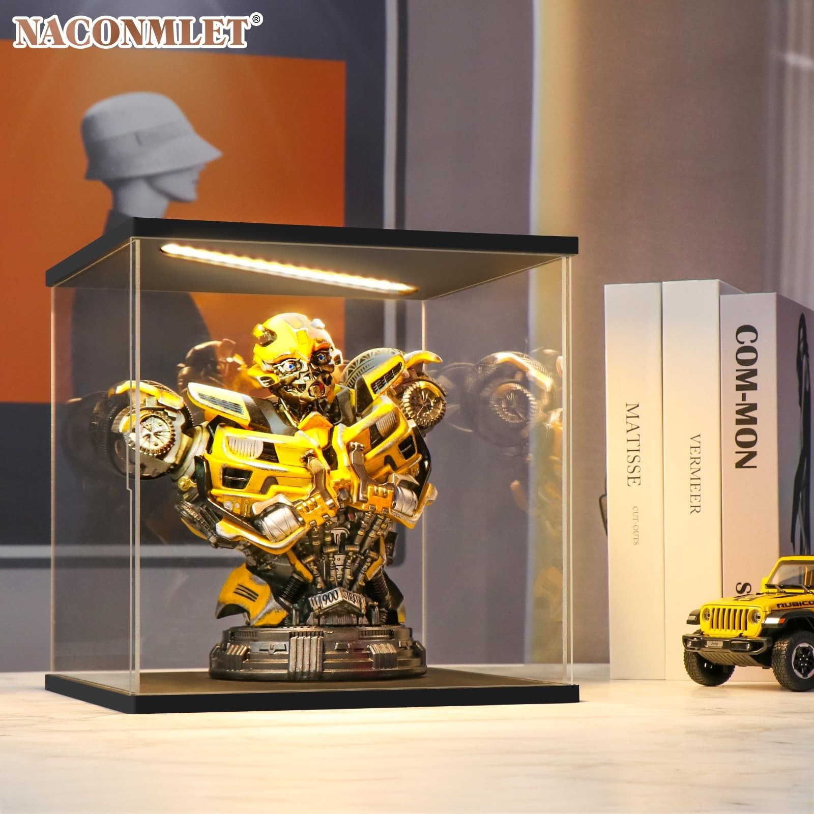 Clear Acrylic Display Case-LED-Lit-Display Boxe for Lego Sets -Dustproof Prot...