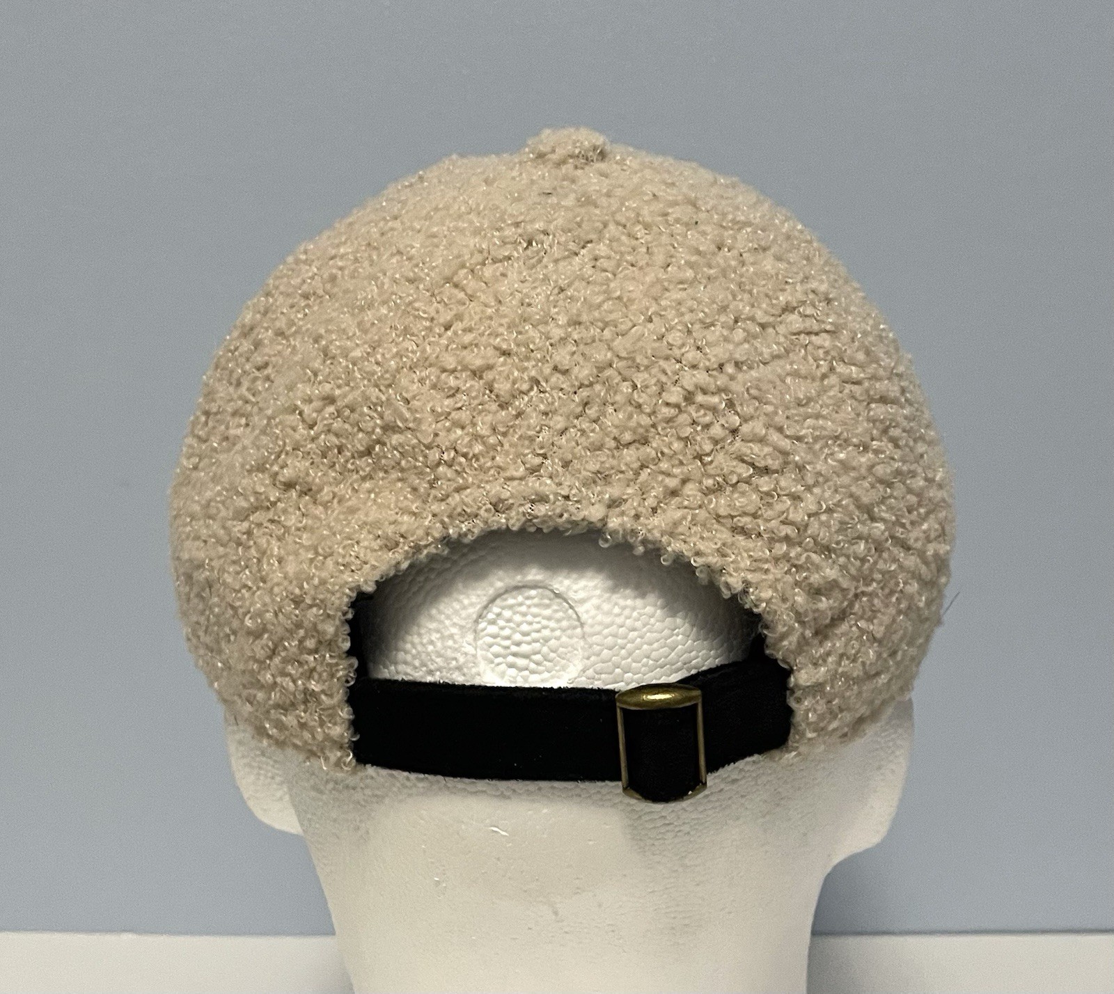 Women’s Adjustable Tan Fuzzy Baseball Hat Natural Reflections Cap