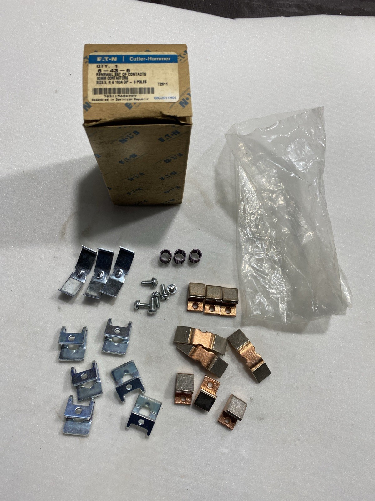 Eaton 6-43-6 Renewal Set of Contacts, 3 Poles