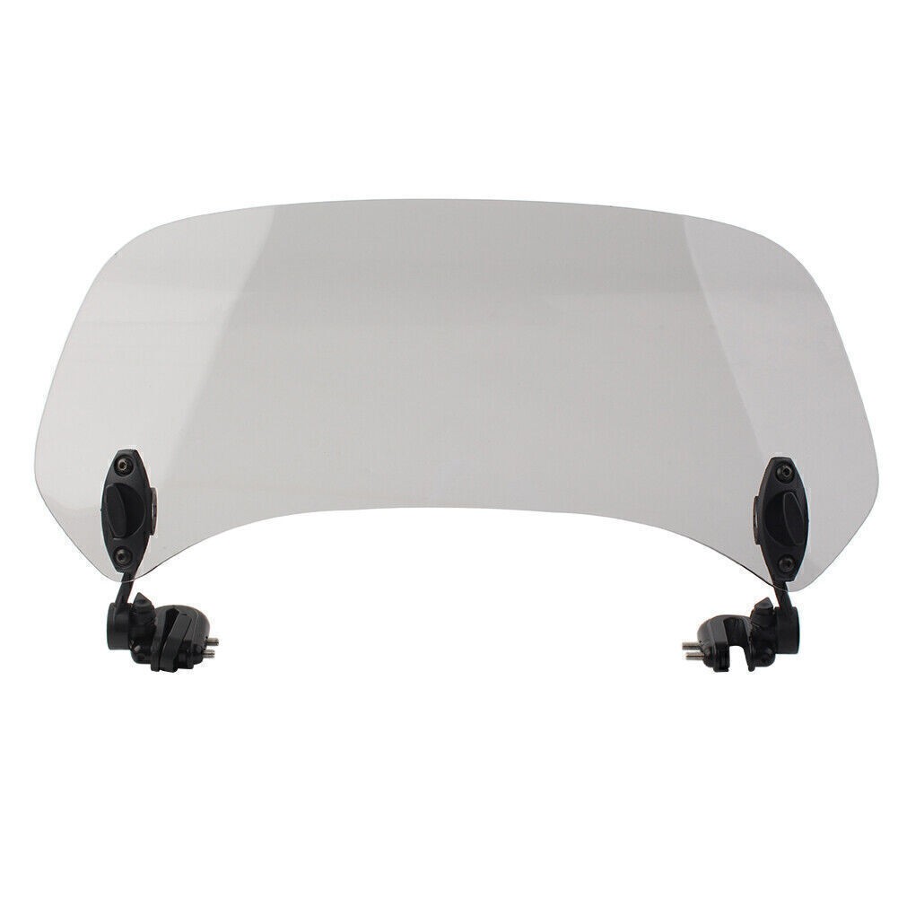 38 cm Adjustable Clip On Windshield Extension Spoiler Wind Deflector Smoke US