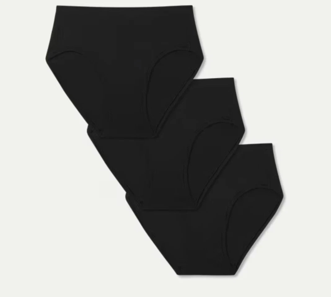 Bombas Women's Black Seamless Hipster Underwear Size XS/S, M/L and XL/XXL