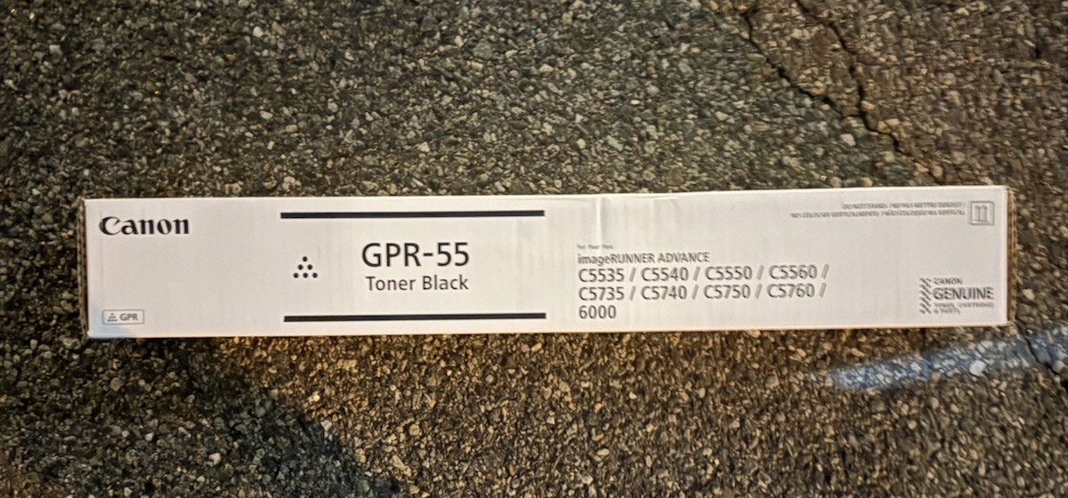 Canon GPR-55 Toner Black Genuine OEM for imageRUNNER ADV C5535 C5540 C5550 C5560
