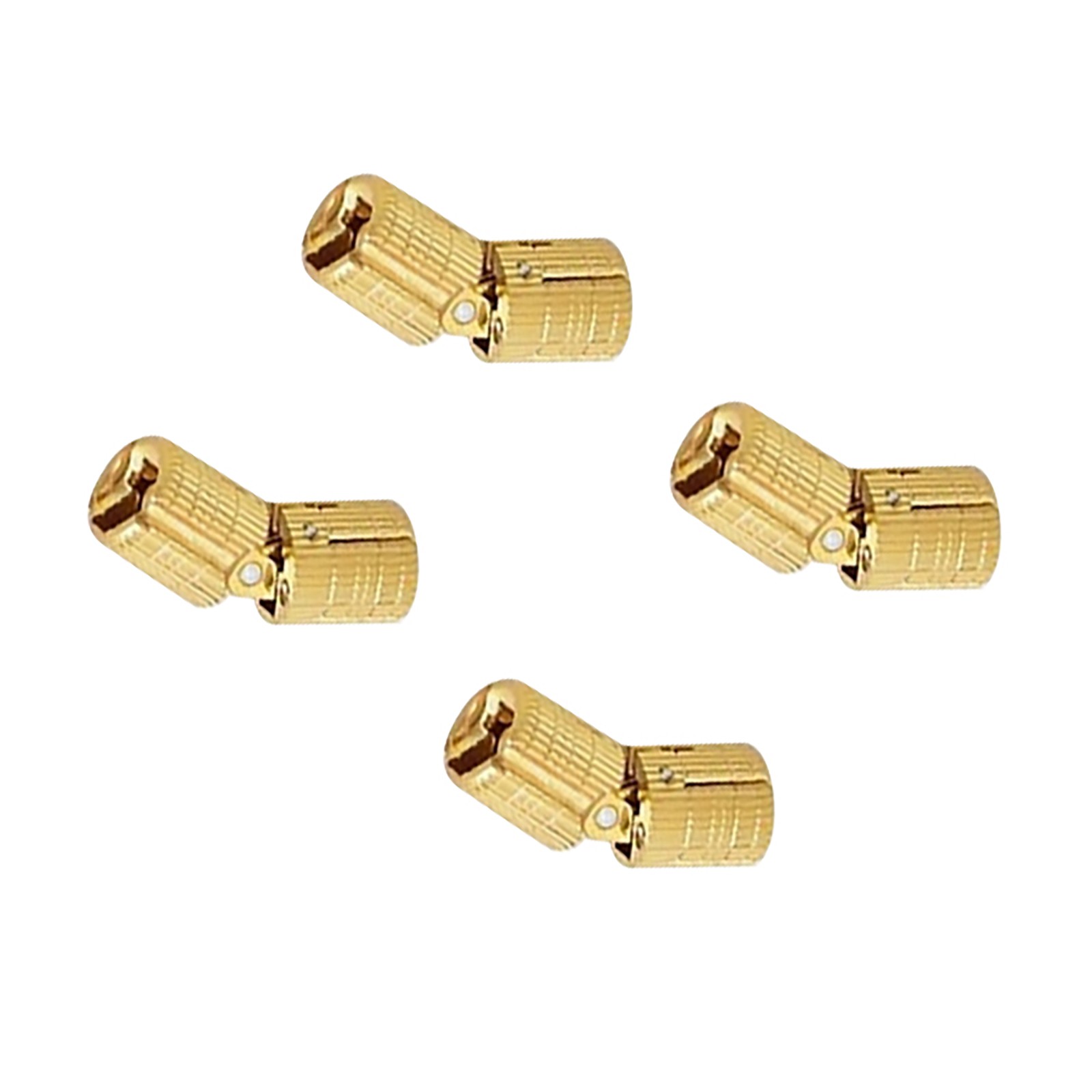 4Pcs/Set 10mm Brass Invisible Cabinet Hidden Barrel Hinge Accessories Part D