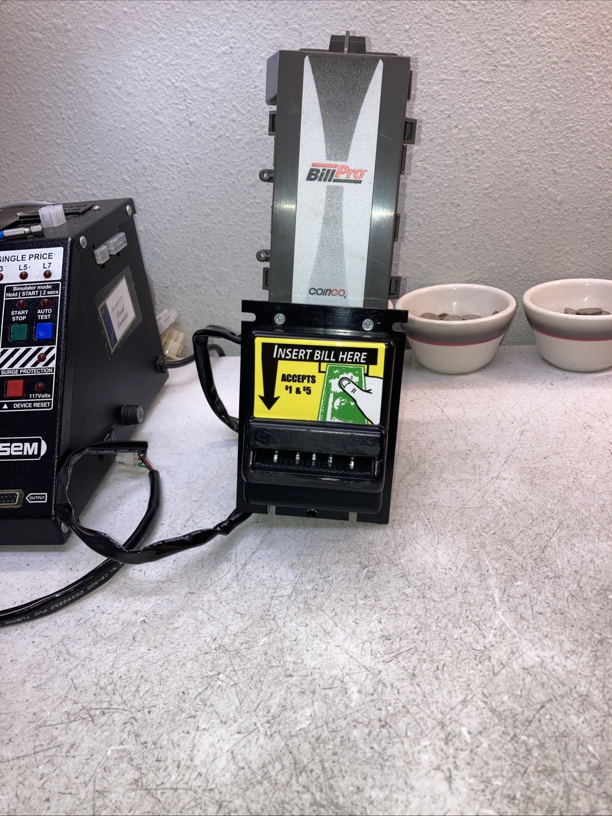 Coinco BP4SX MDB 24 Volt Validator. Rebuilt. Takes $1.00-$20.00