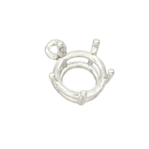 Round Five Prong Pre-notched Dangle Mounting