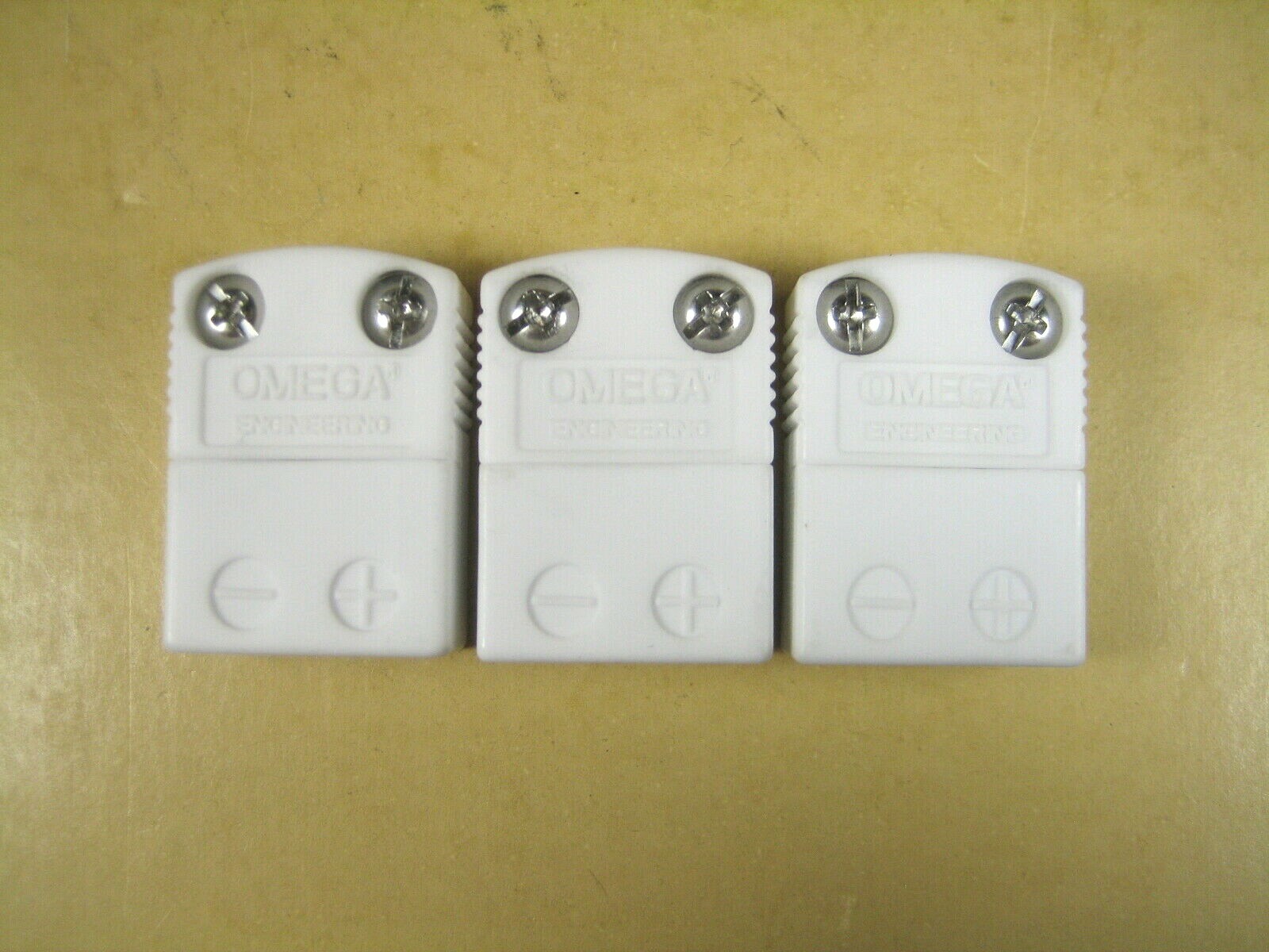 Omega  Type K Ceramic Thermocouple Connector  1307  Lot of 3