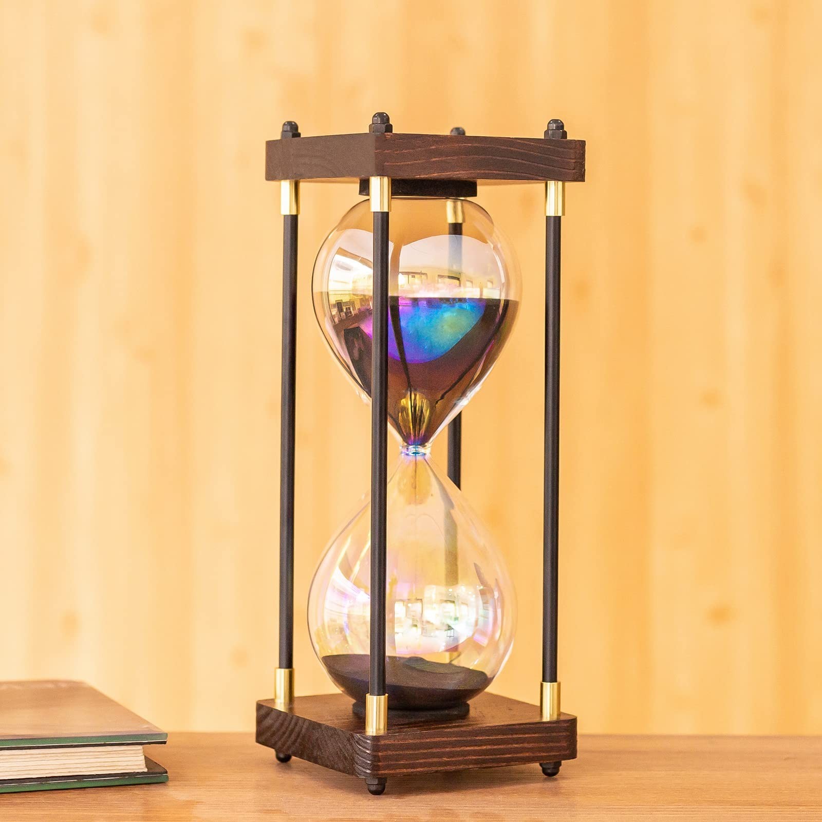 Rainbow Hourglass Timer,60 Minutes Sand Timers,Hour Glass with Sand Timer for...