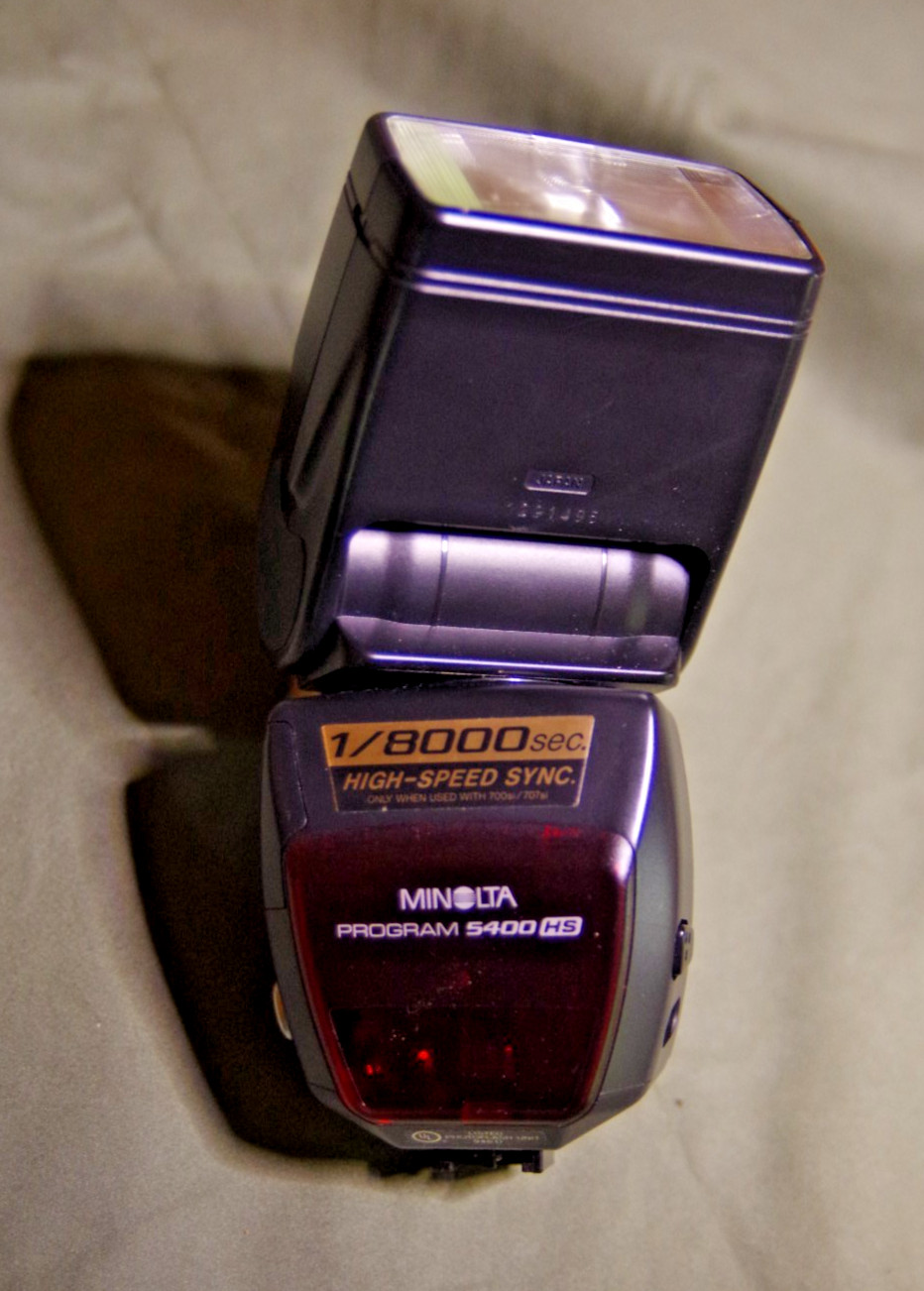 Minolta 5400HS Shoe Mount Flash for Konica Minolta, Includes Original Box