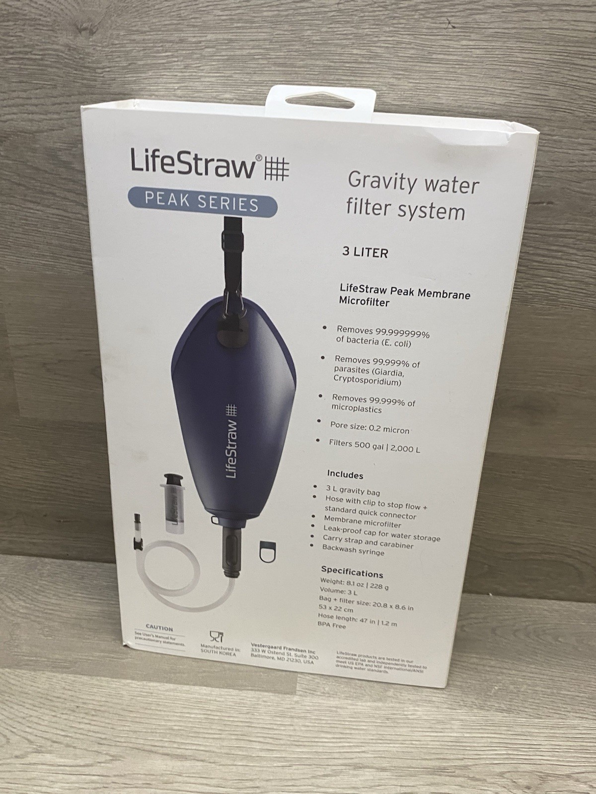 Lifestraw Peak 3L Gravity Water Filter System