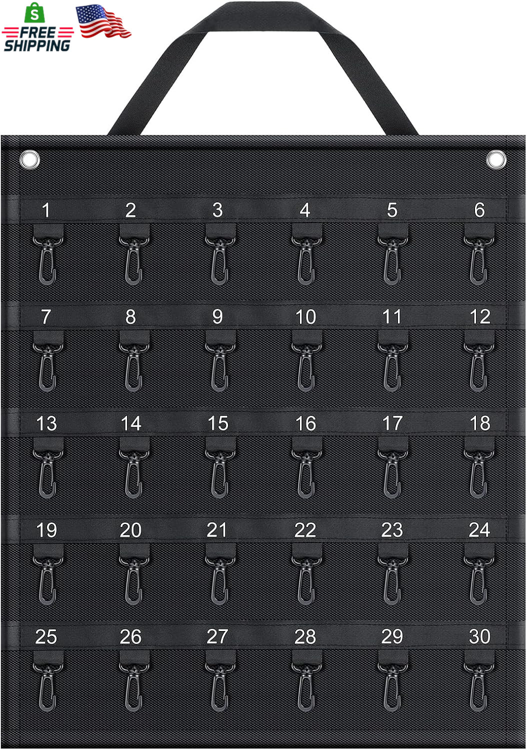 Oudain Rollable Key Case 30 Keys Roll up Key Case Organizer for Professionals Fl