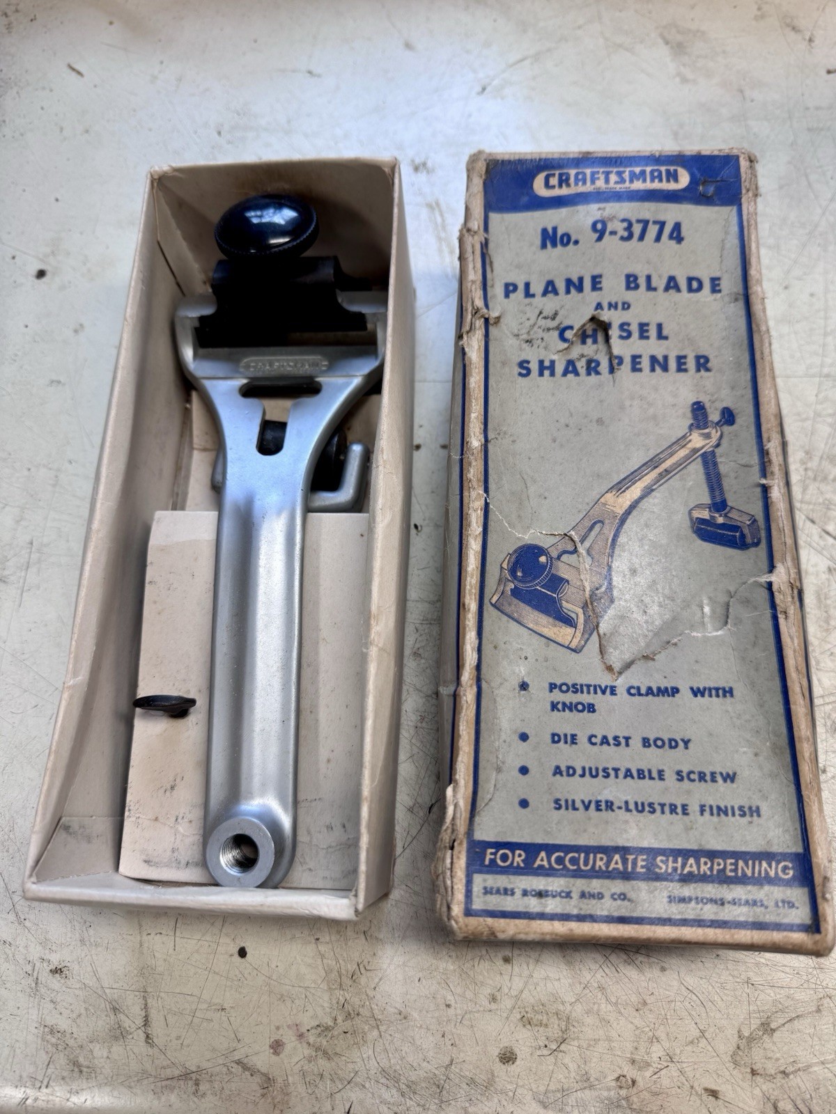 Vintage Craftsman Plane Blade And Chisel Sharpener No.9-3774 planer