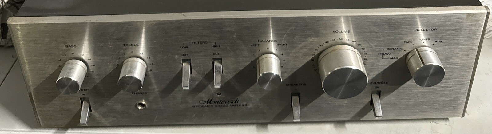MONTEVERDI H318 INTEGRATED STEREO AMPLIFIER - VINTAGE RARE - FOR PARTS!