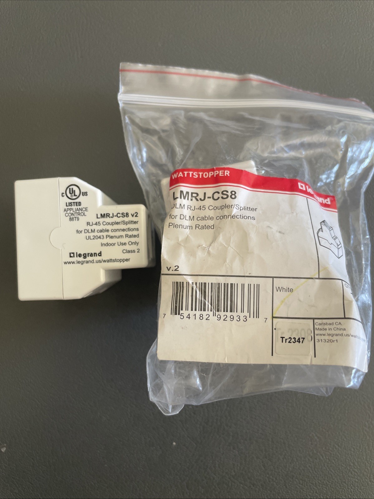 WattStopper LMRJ-CS8 DLM RJ-45 Coupler/Splitter. Lot Of 2