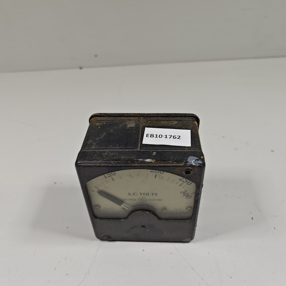 General Electric A-C Volts Meter - Untested, For Parts, Vintage