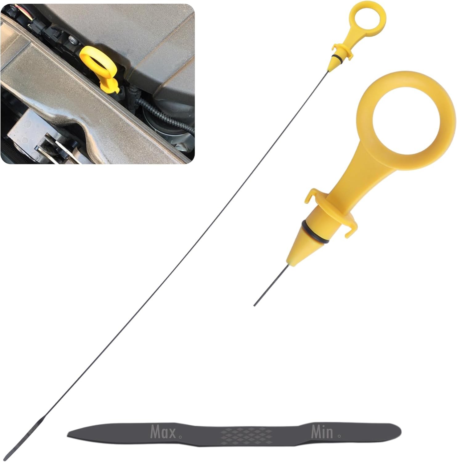Oil Dipstick Replacement OEM#06H115611E,Oil Dip Stick Compatible with Audi A4