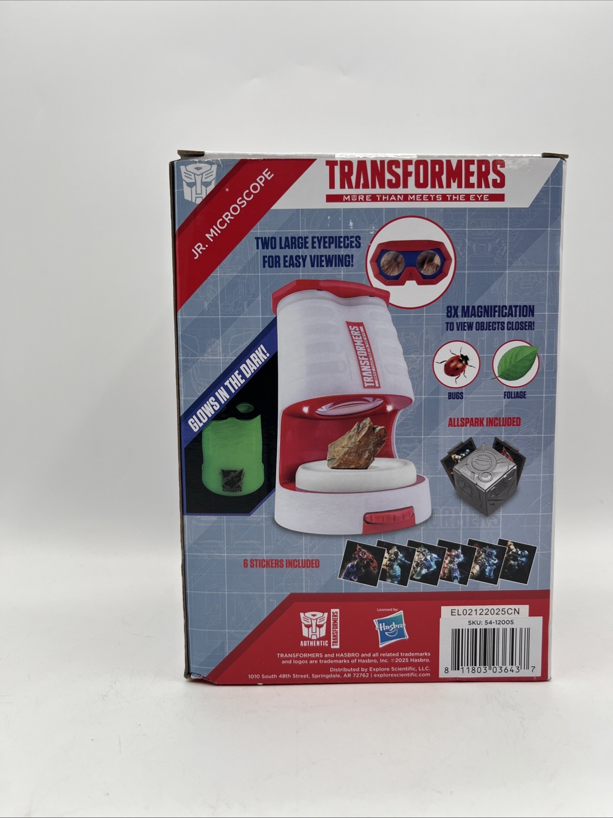 Transformers Jr. Lighted Microscope 8X Magnification - READ
