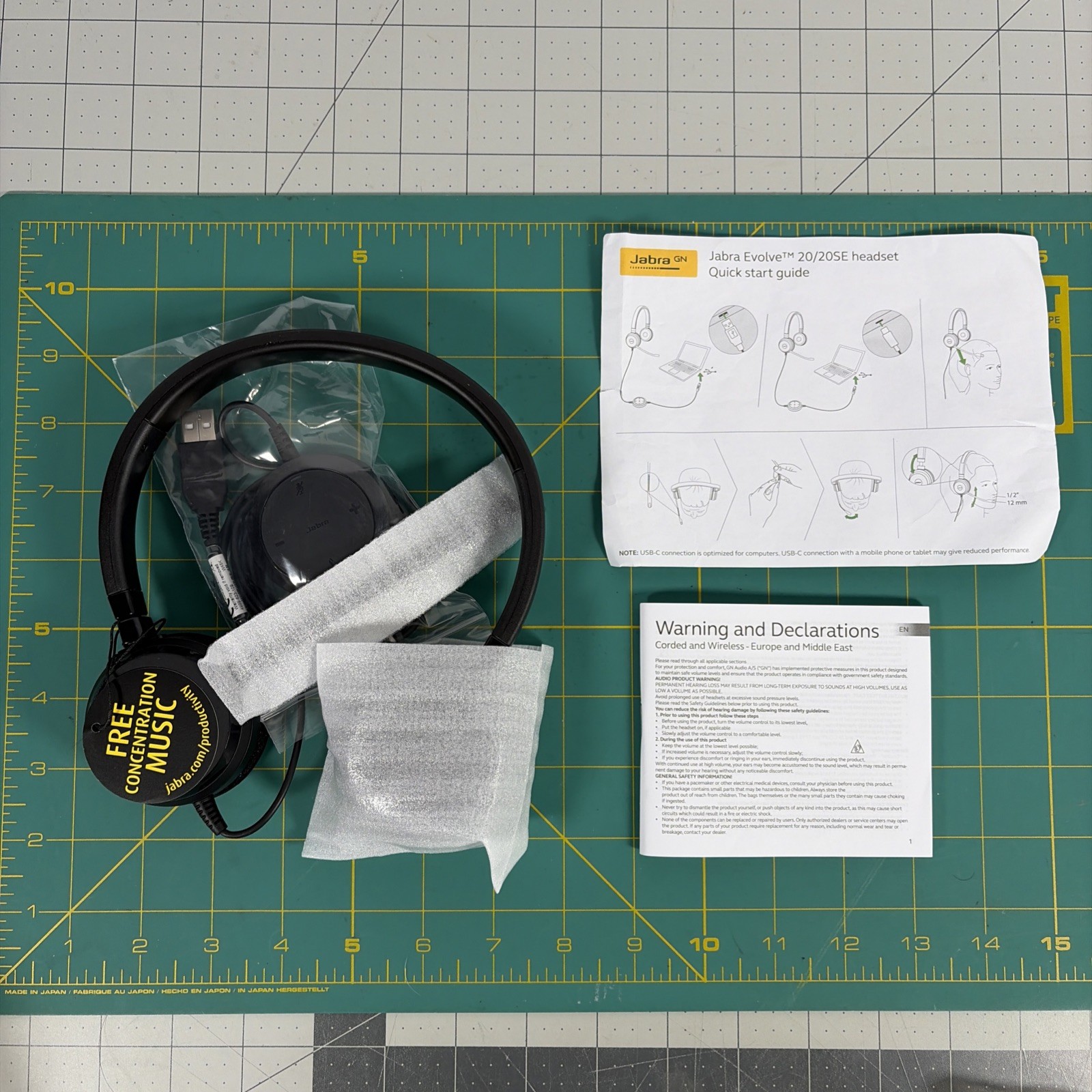 Jabra HSC016 4999-829-409 Evolve 20 SE UC Stereo Corded headset NEW