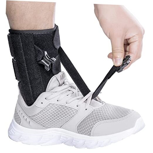 Foot Drop Brace for Walking Lifting Shoes, Drop Foot AFO Brace Help Raise BIack