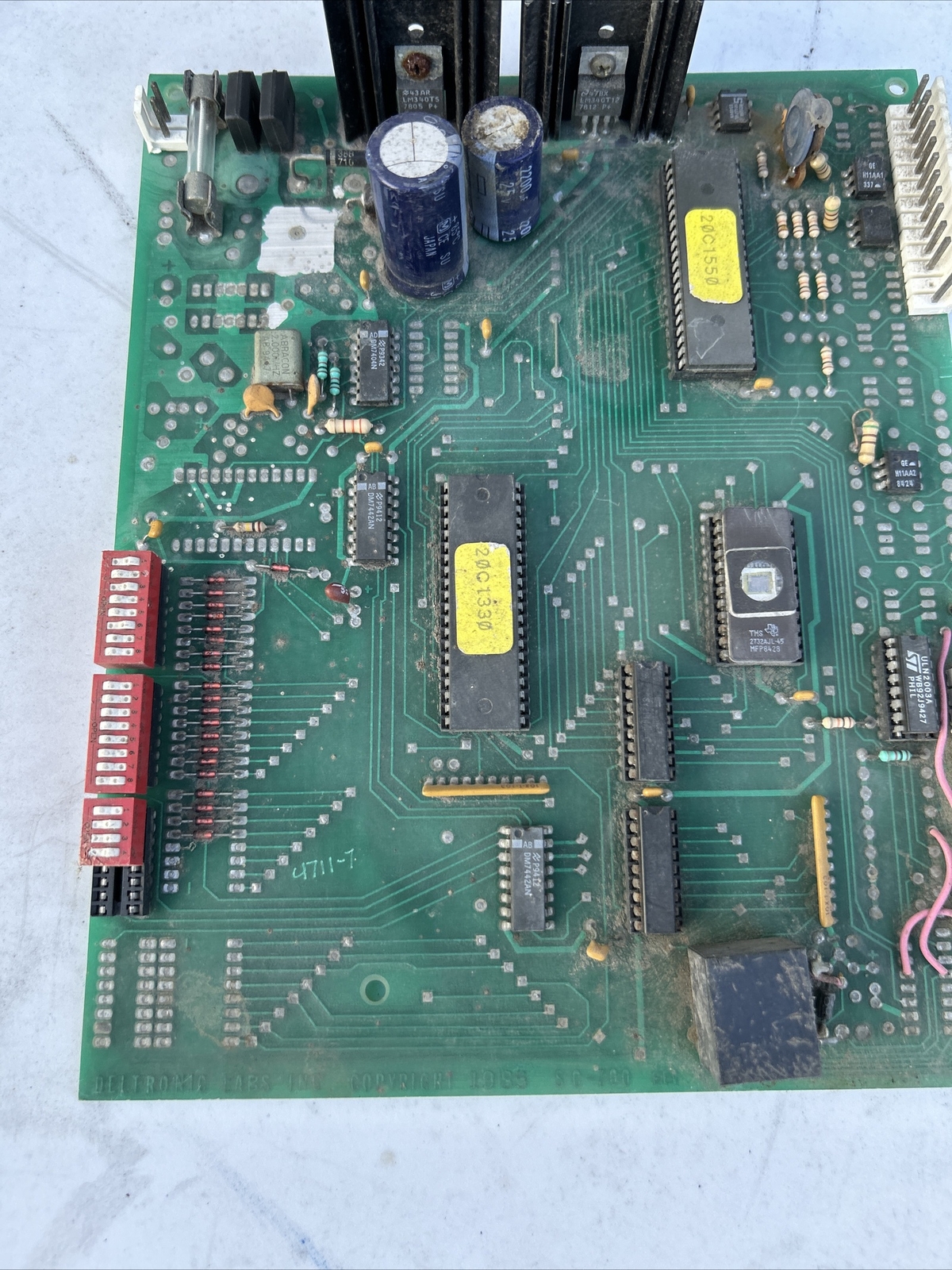Untested Deltronics Ticket Pcb Board arcade VIDEO GAMe If42