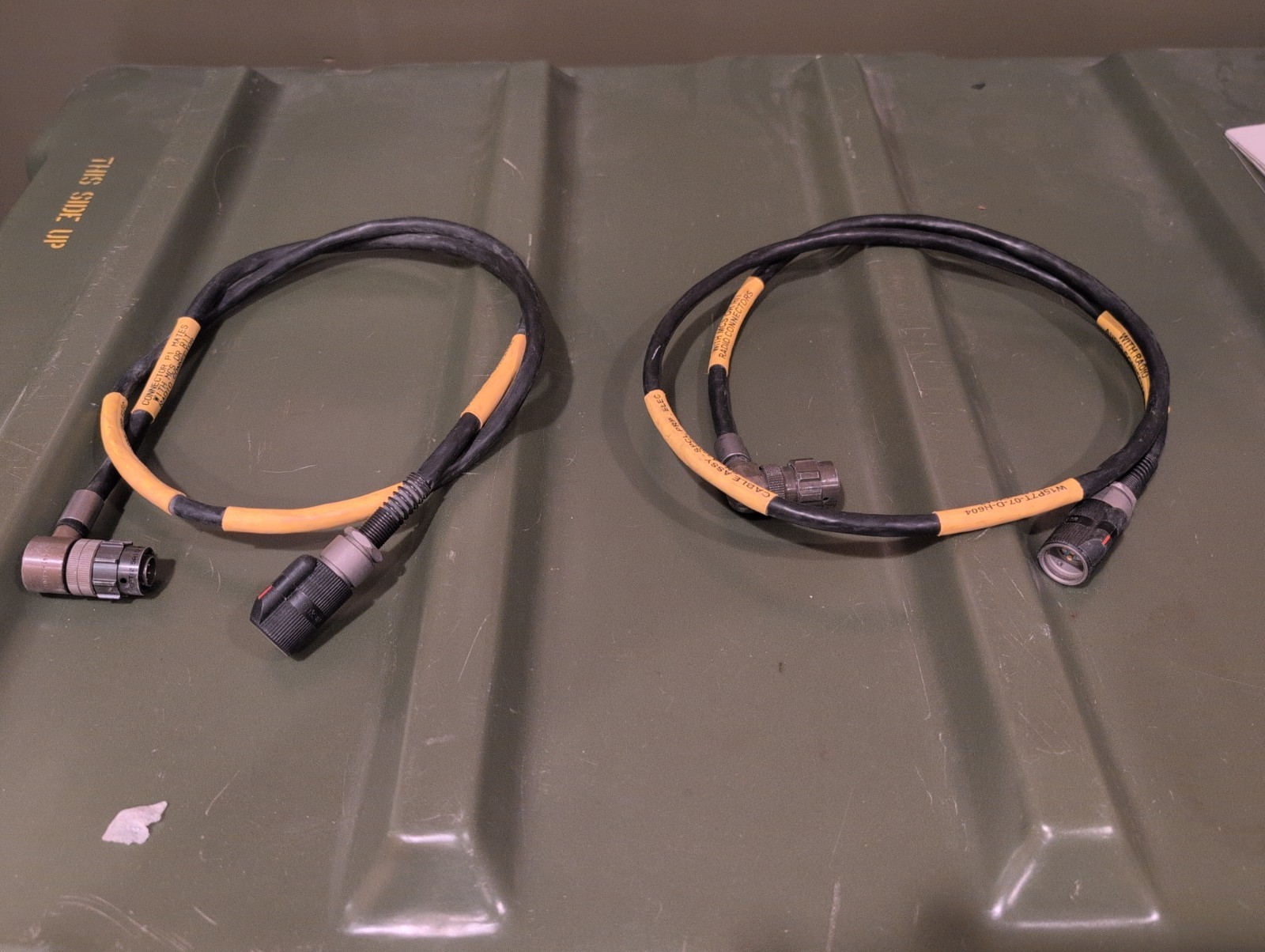 2x VIC-3 Intercom 6-pin to U-229 Audio Radio Cables A3206683 HMMWV LMTV M998