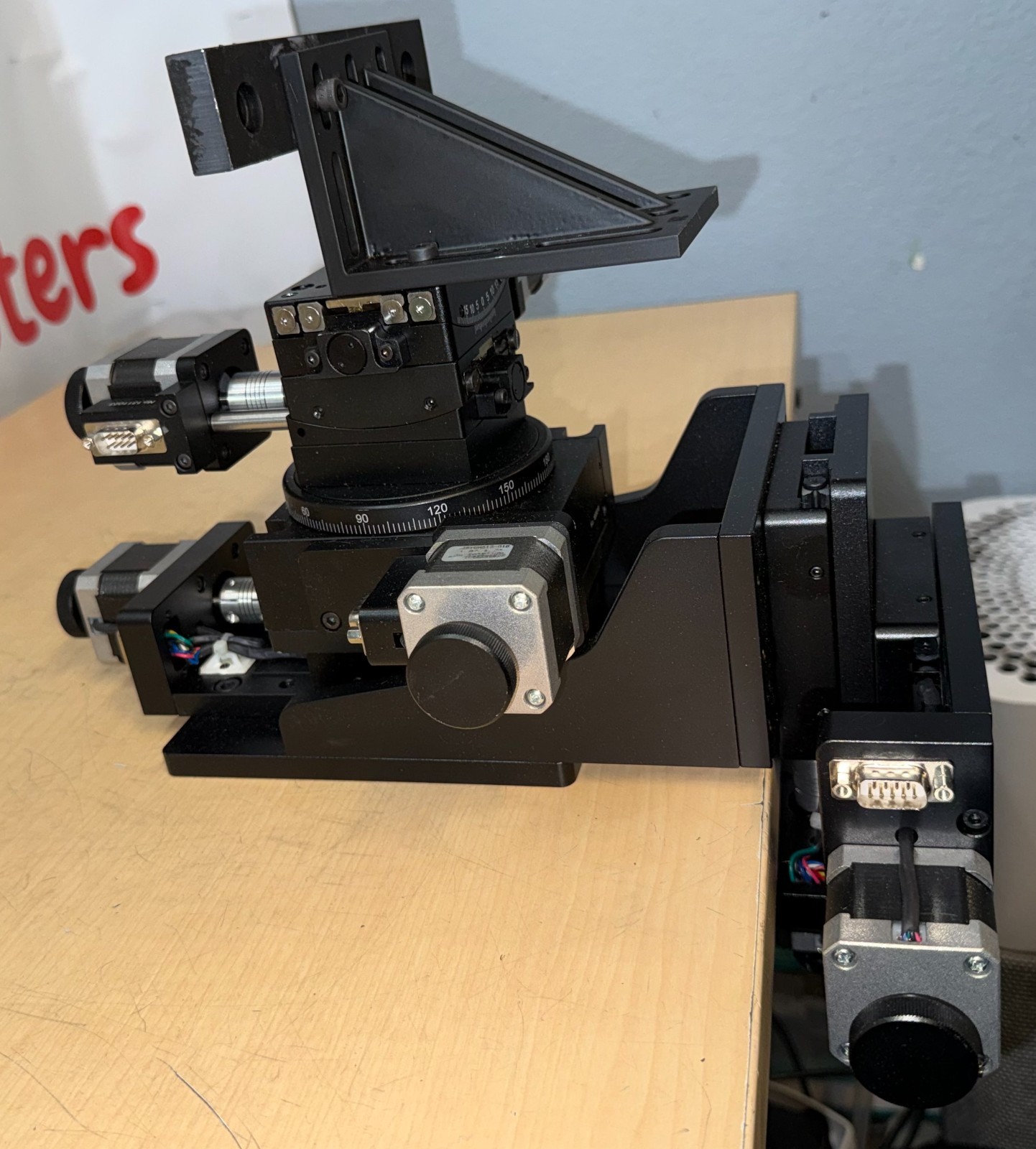 Newport Precision Linear Stage Set-Up M-360-90 w/NEMA 17 Servo Motors