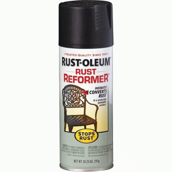 6 PACK Rust-Oleum Stops Rust, Rust Reformer Flat Spray Paint- 215215, 10.25 oz