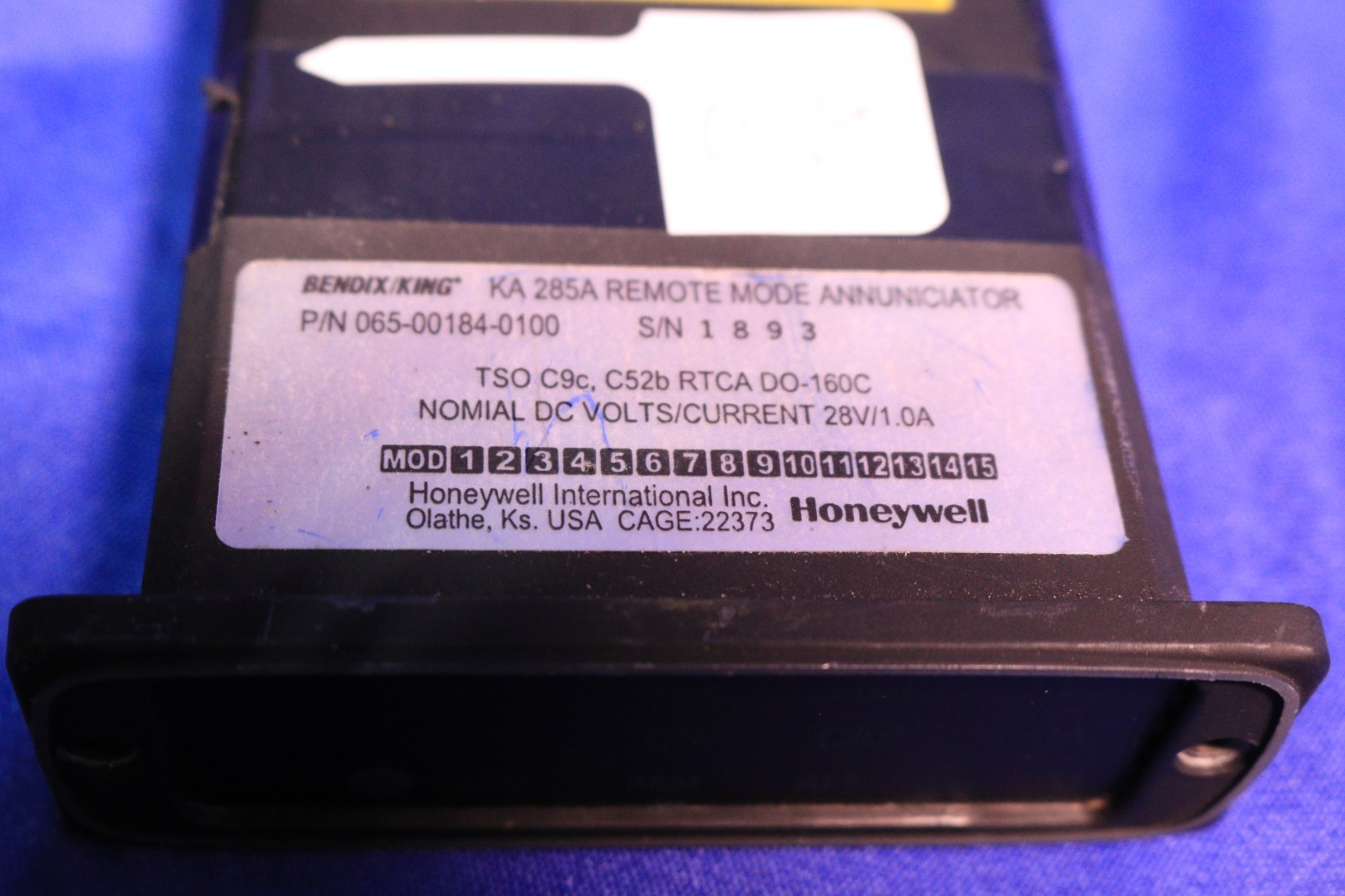 Bendix King KA285A Remote Mode Annunciator