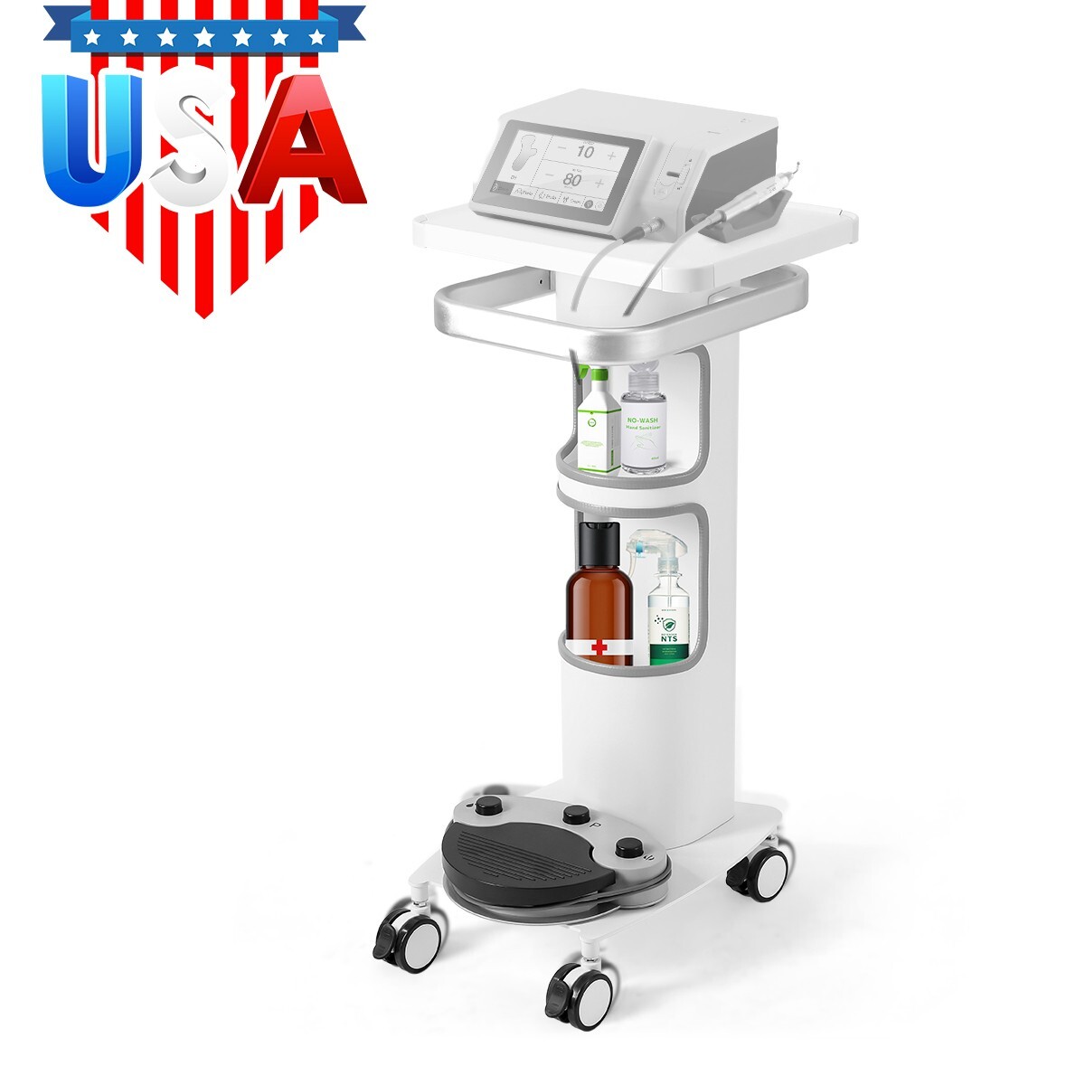Dental Mobile art 15KG 400x328mm Table - Aluminum Alloy w/ Brake Wheels GM-1