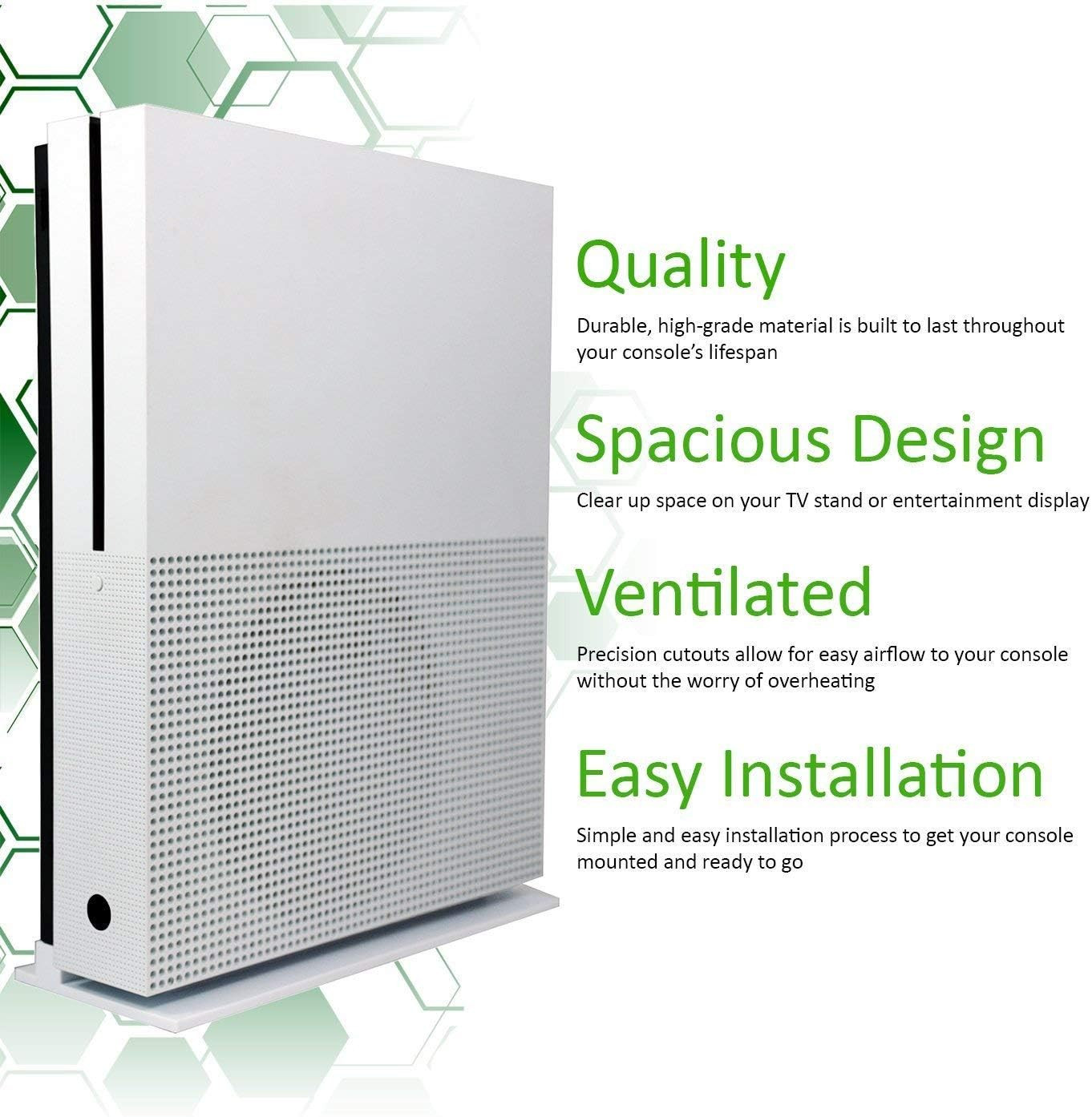 Vertical Stand for Xbox One S Console-White