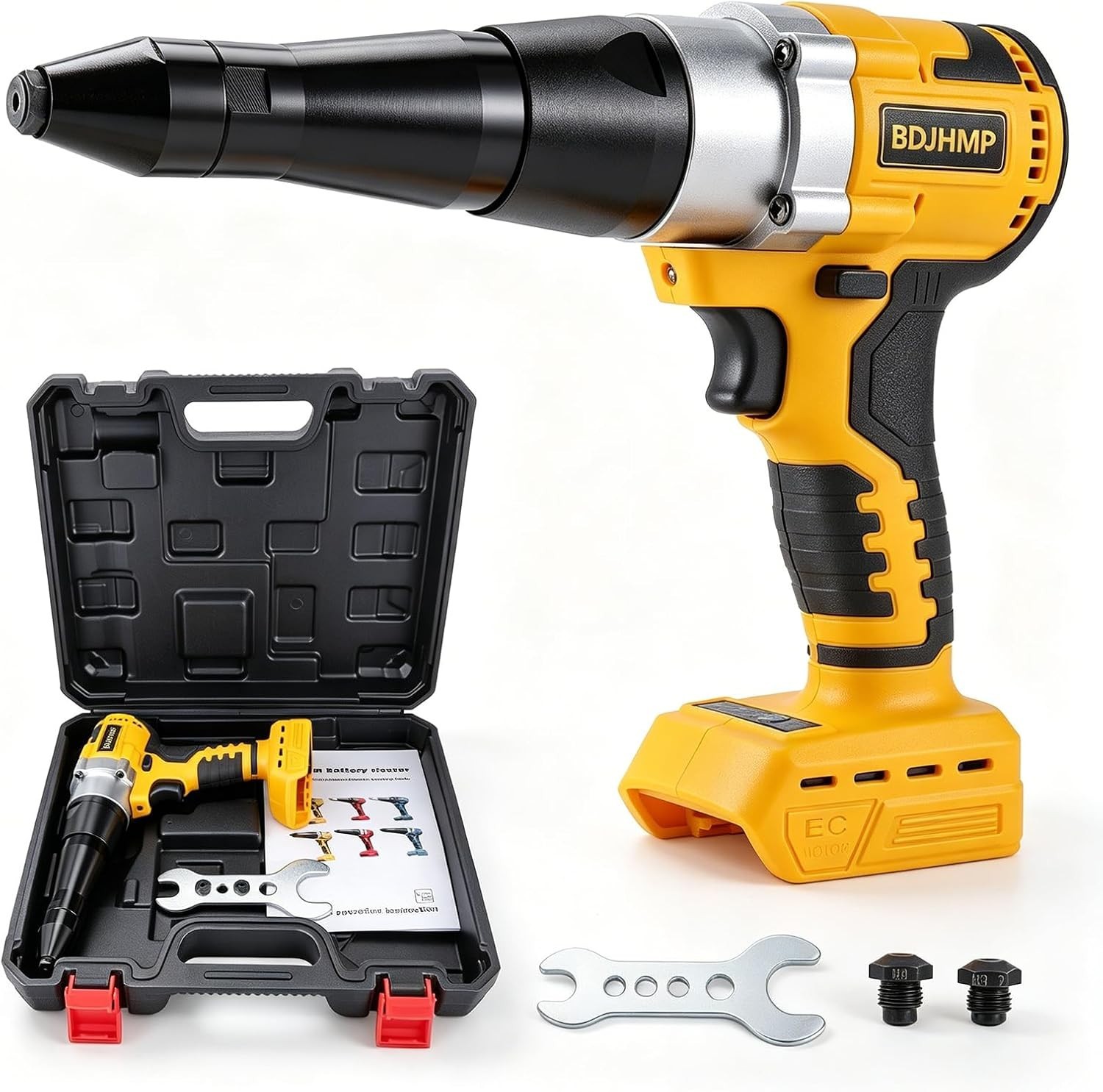 Remachadora inalámbrica para batería DeWalt de 20 V, eléctrica sin escobillas
