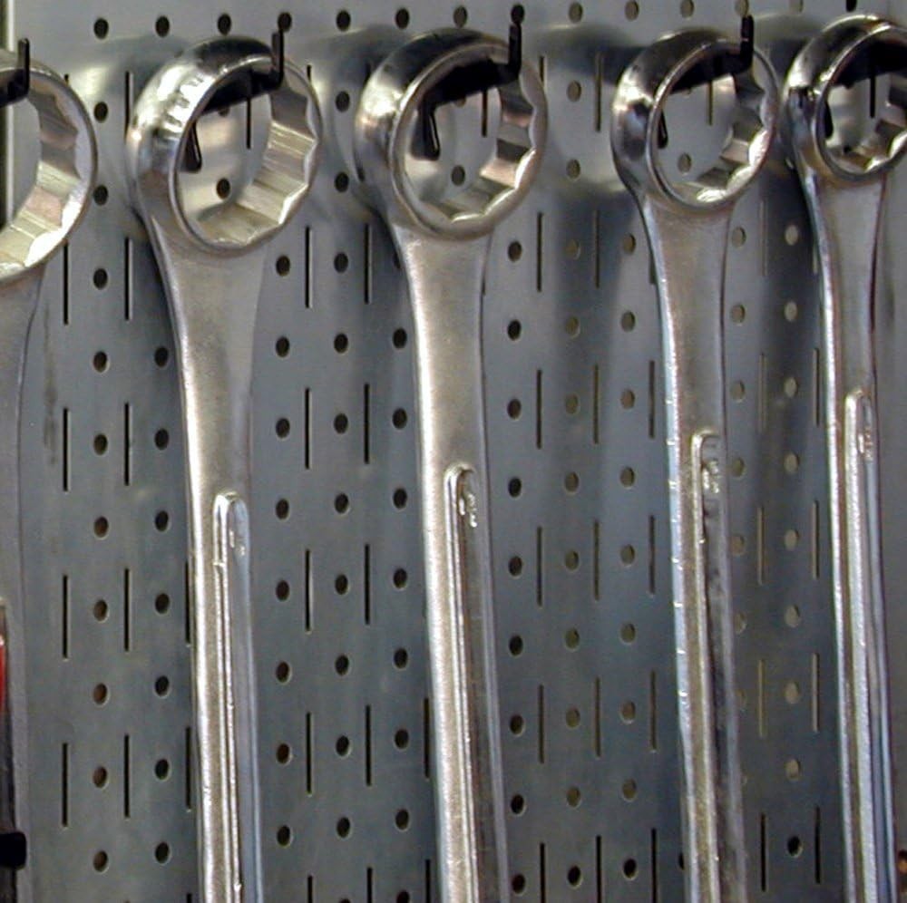 Medium 1-7/8in Hook Pack - Slotted Metal Pegboard Hooks Pegboard and Slotted ...