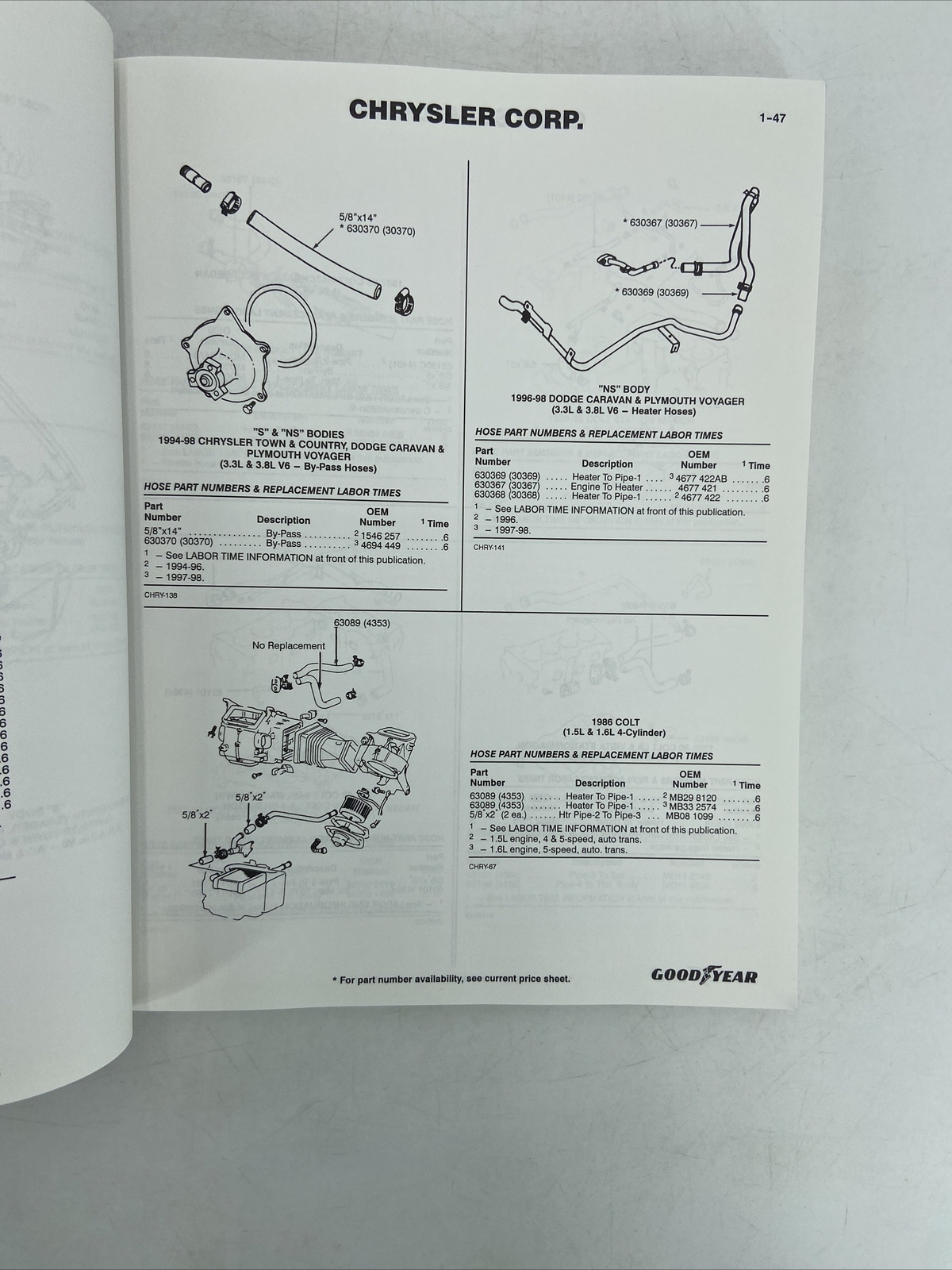 GoodYear Engineered Products Application Engineering Manual GM Honda Ford 2000