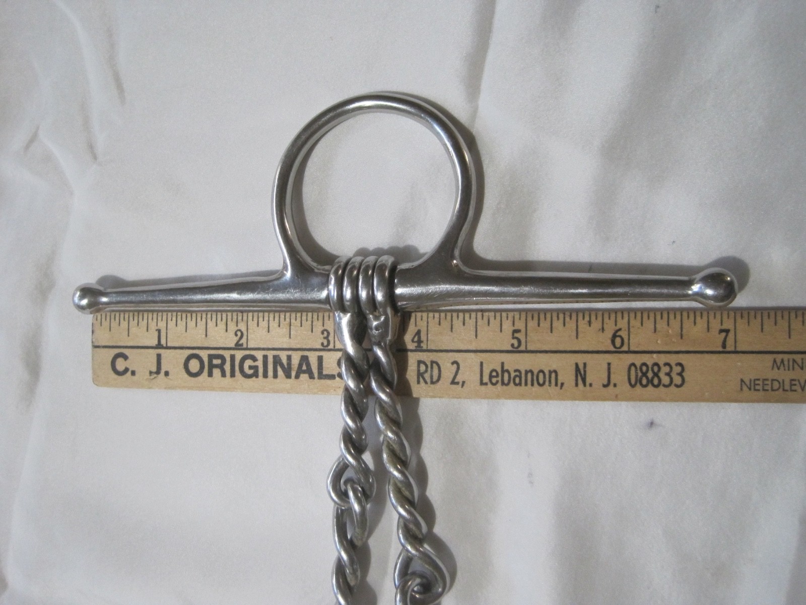 Full Check Double Twisted Wire 5'' Horse Bit Good Condition
