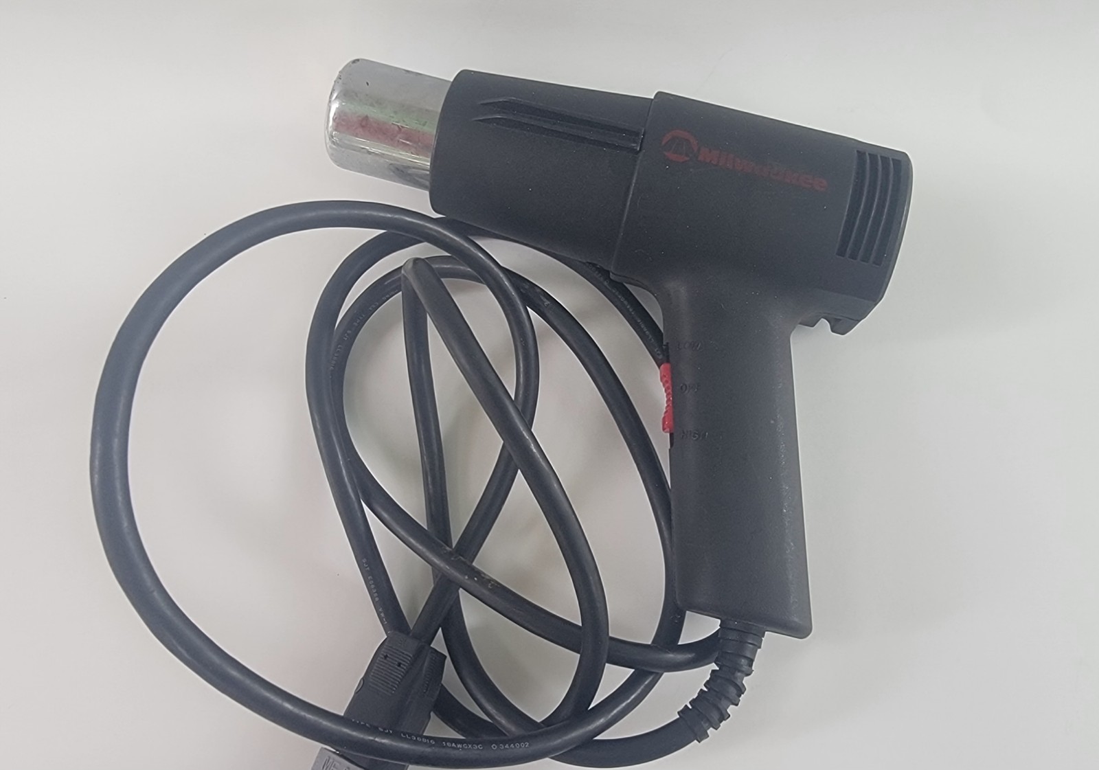 Milwaukee Corded Heat Gun Model 1220 High/Low 60Hz 120VAC 10AMP 1200W Wagner