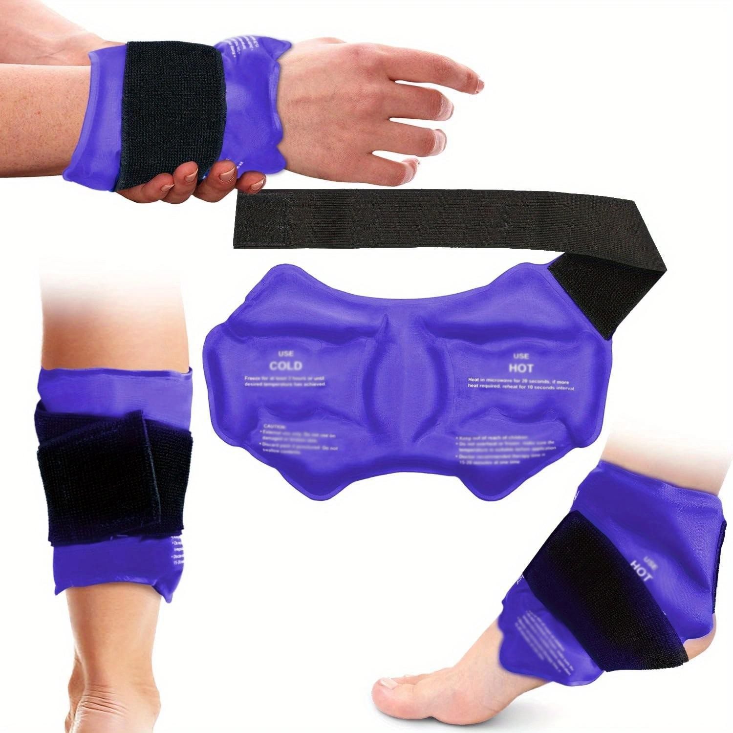 Ankle Brace Ice Pack Wrap for Sport Injuires Hot & Cold Compress Use Large Reusa