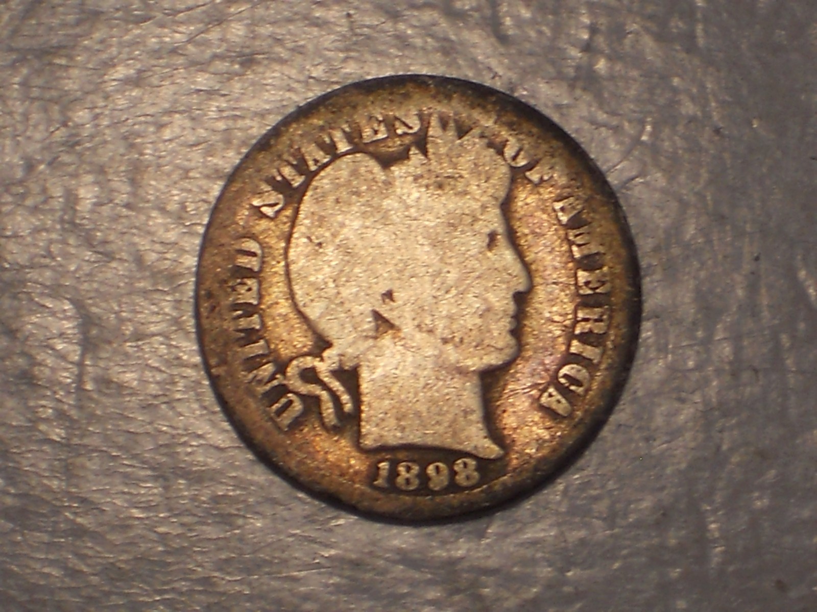 1898 O Barber Dime (Attractive)