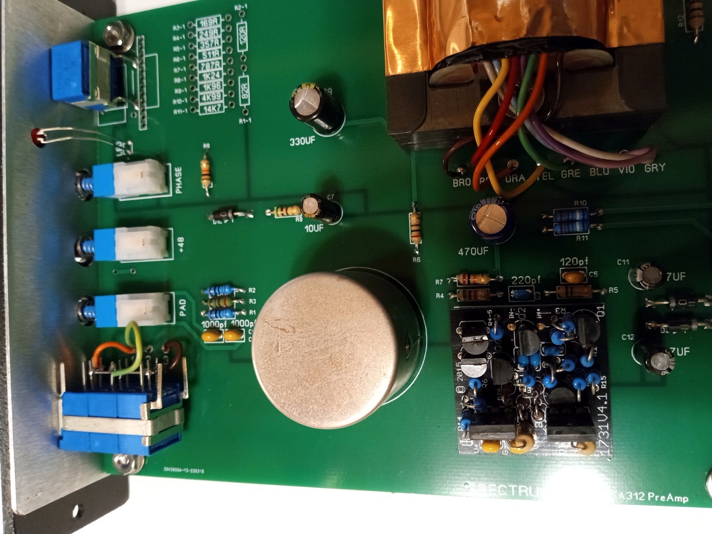 312 Style Microphone Preamp- Mic Preamp based on API