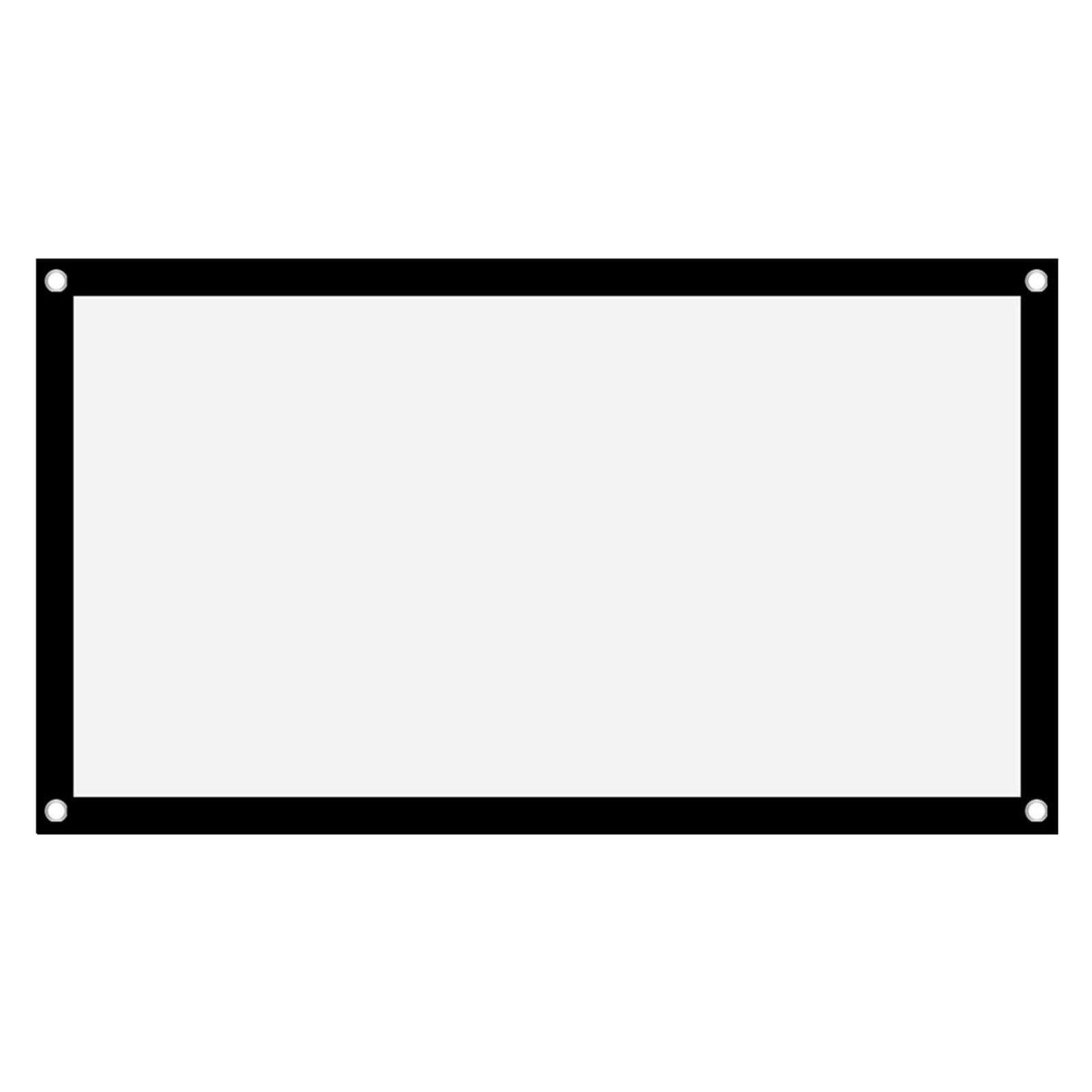 GOWENIC Portable Projector Screen, Foldable Non Crease White Polyester, Front...