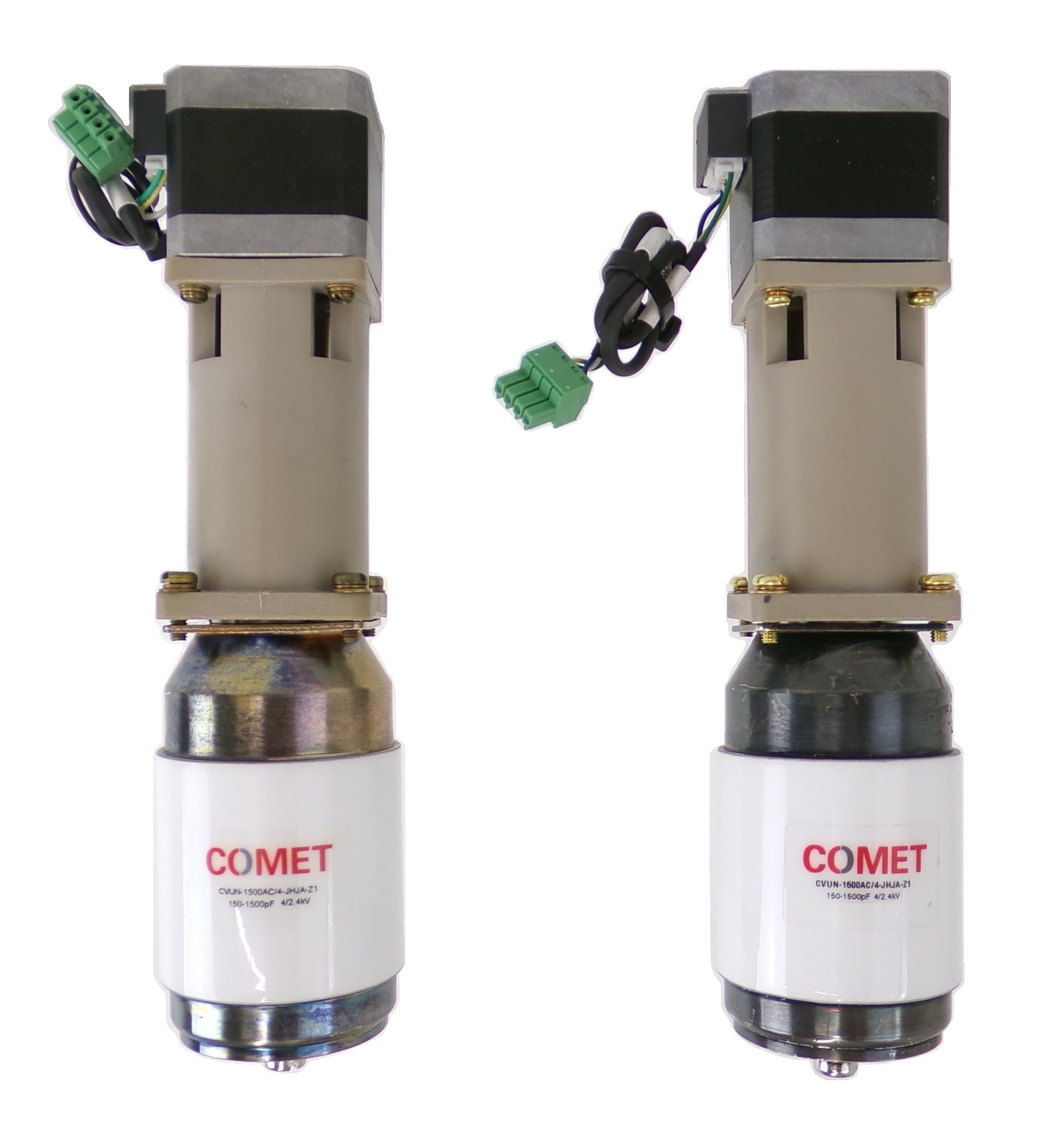 Comet CVUN-1500AC/4-JHJA-Z1 RF Variable Vacuum Capacitor Lot of 2 Working