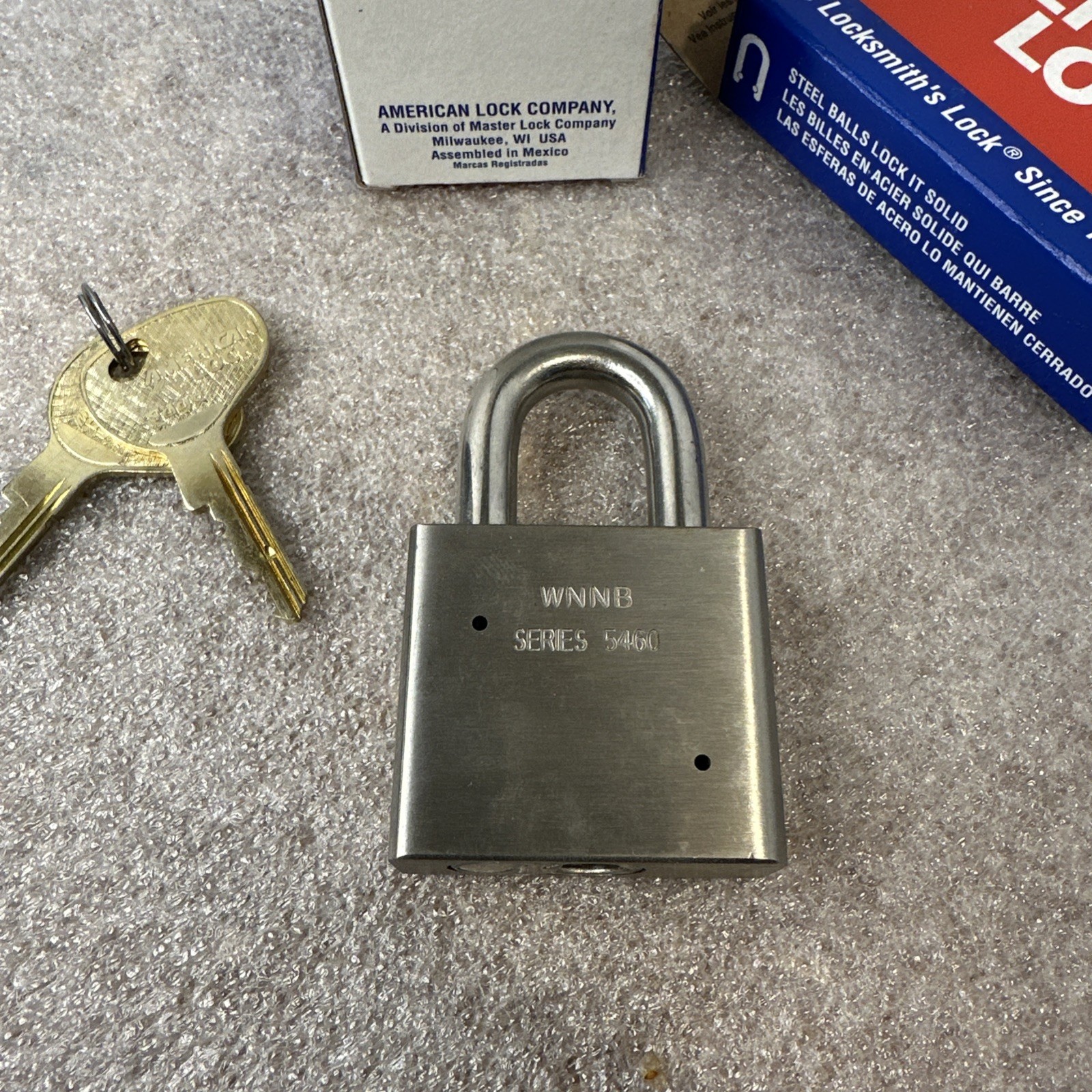 3 American Lock Padlocks A5460WP6KA keyed alike solid stainless steel bodies