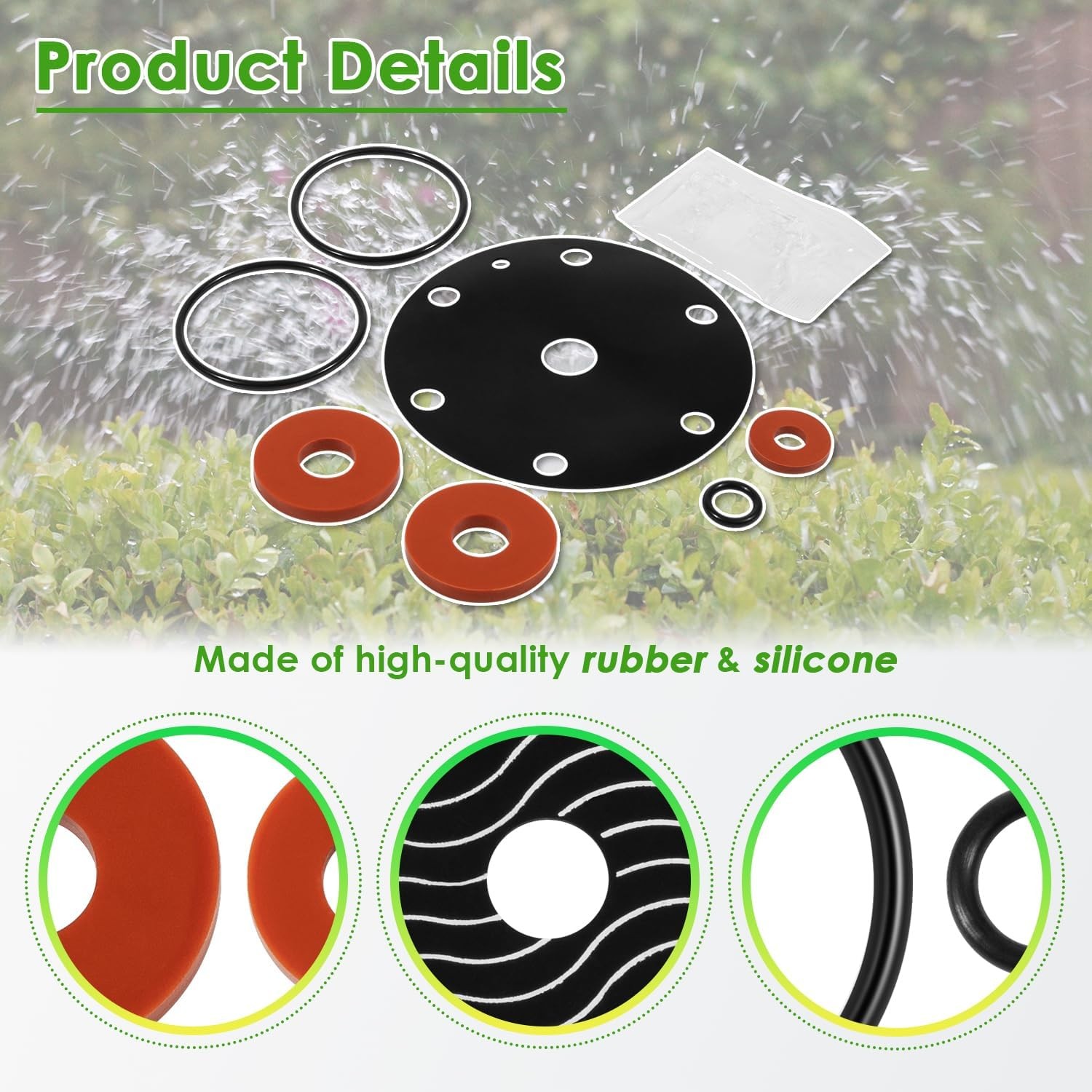 Backflow Preventer Repair Kit Rubber Repair Kit For Wilkins 3/4"-1" 975XL 975XL2