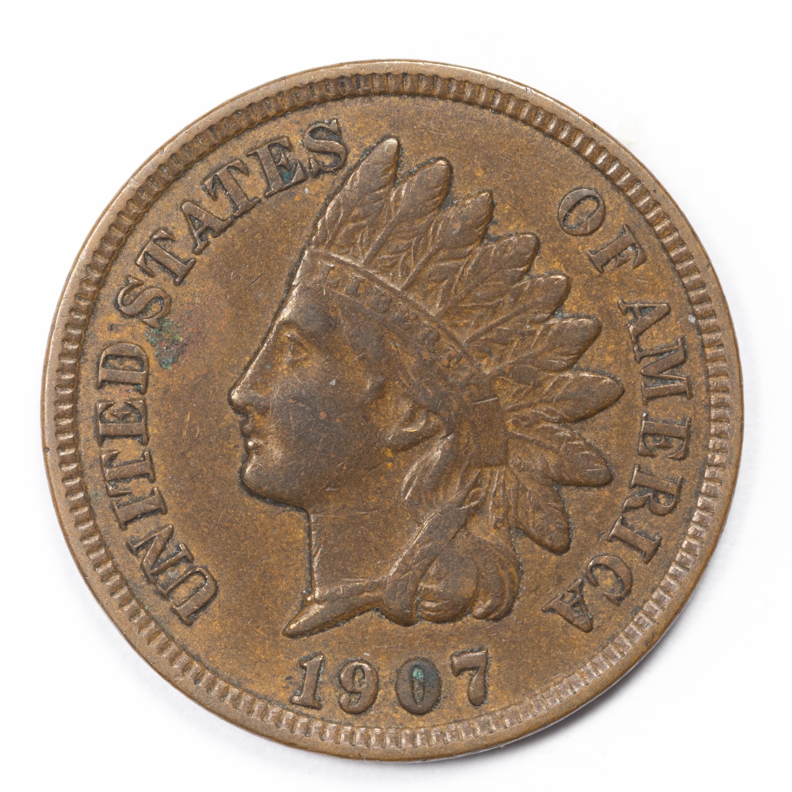 1907 Indian Head Penny Extremely Fine (XF)