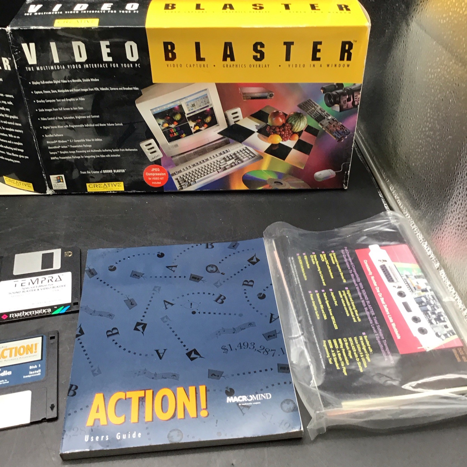 Creative Labs Video Blaster Multimedia Interface For Your PC Windows 3.1