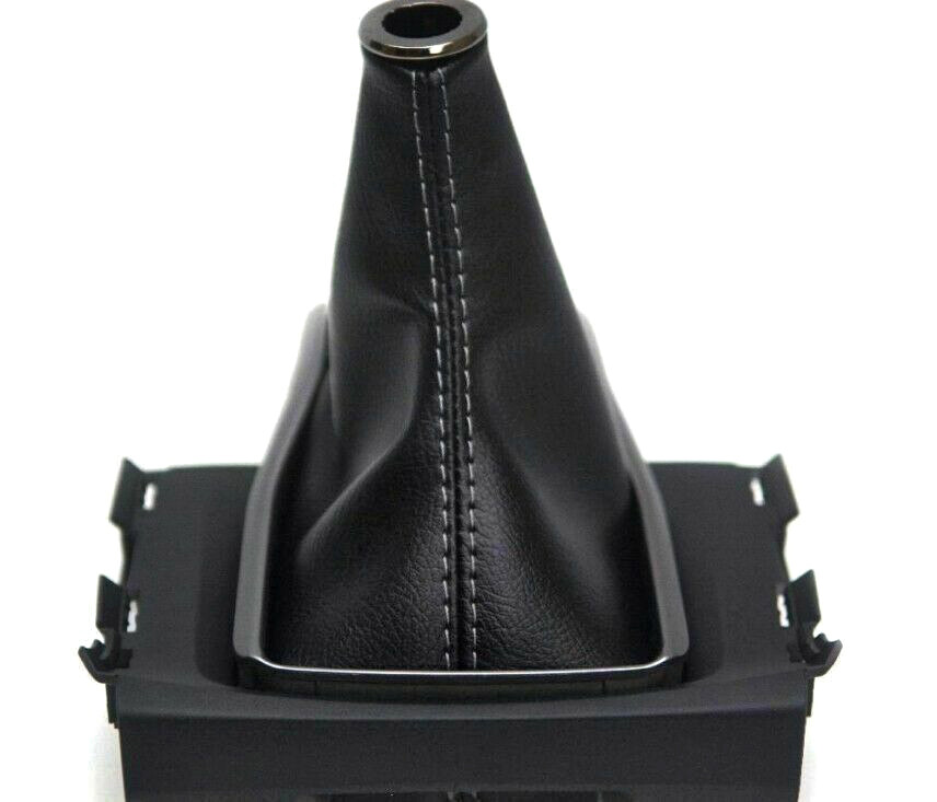 Fits 2016-2019 Honda Civic PVC Vinyl Leather Manual Shift Boot Cover Gray Stitch