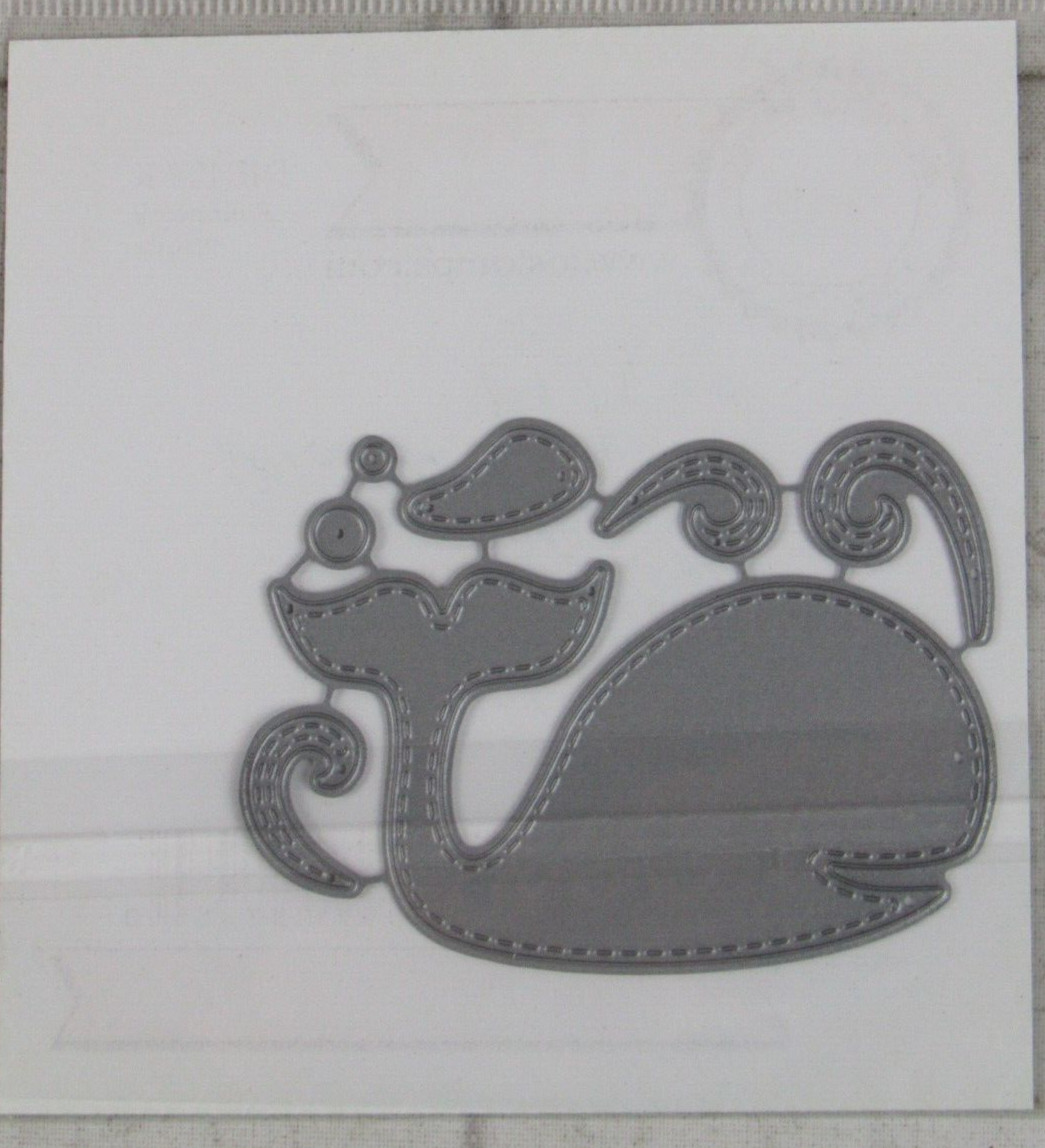 Impression Obsession Patchwork Whale Die Cut, DIE424-K
