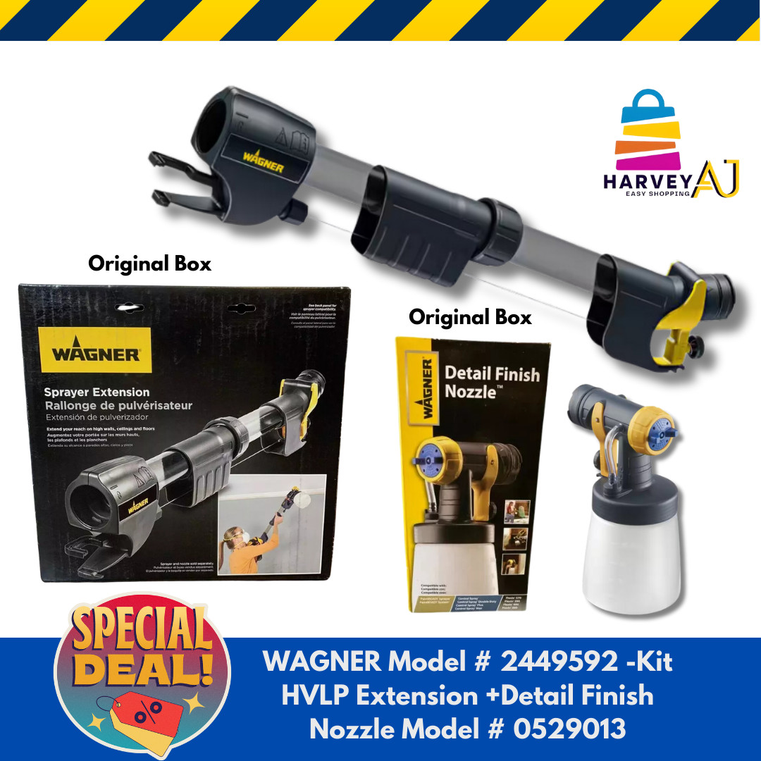 Wagner Paint Sprayer Extension Arm Handle #2449592 Kit Detail Finish Nozzle