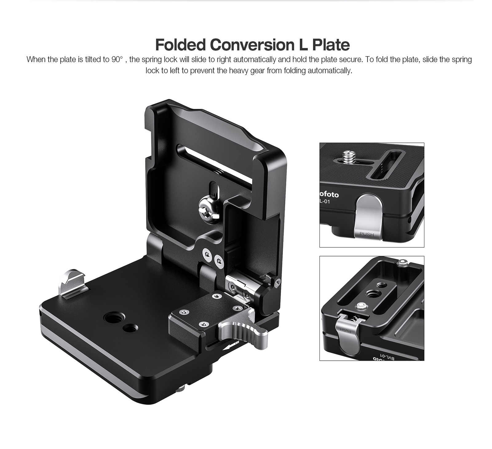 Leofoto BVL-01 Foldable Conversion L plate USA Warranty