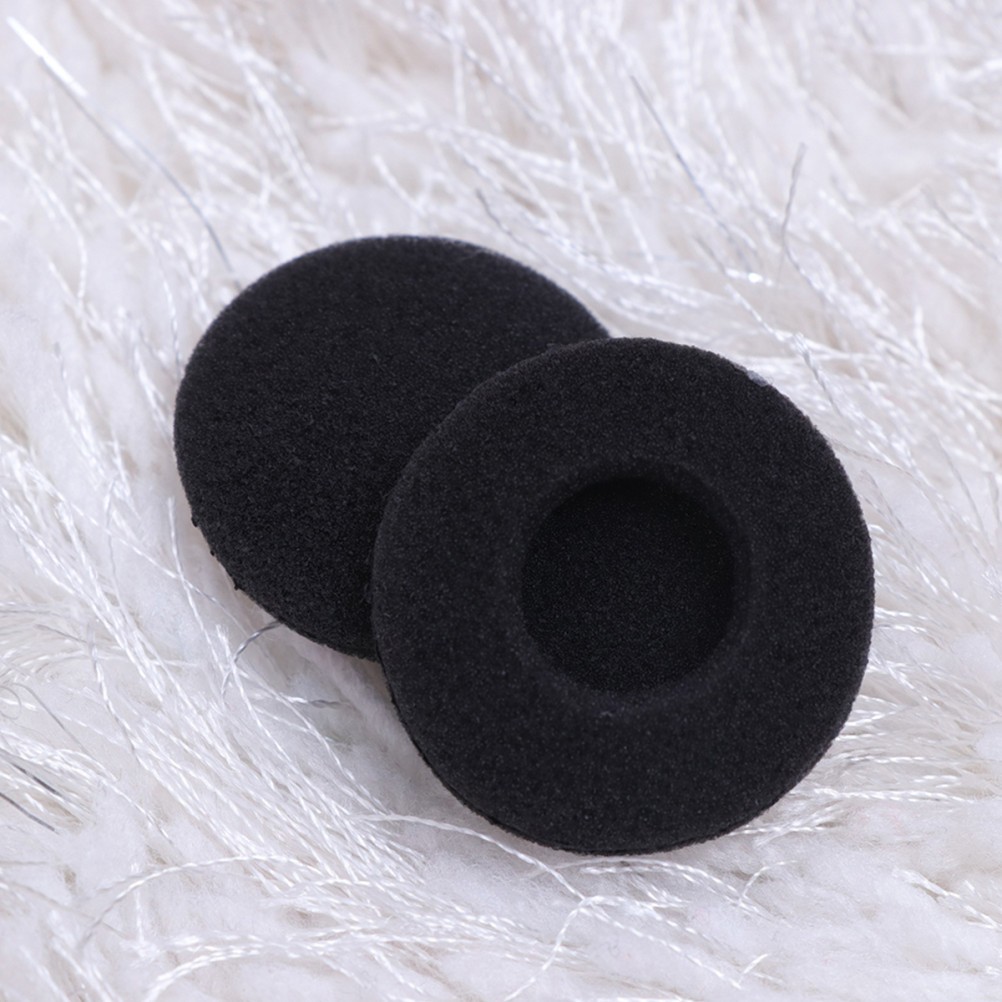 10Pcs Durable Headset Covers Black Reusable Earphone Sponge Pads