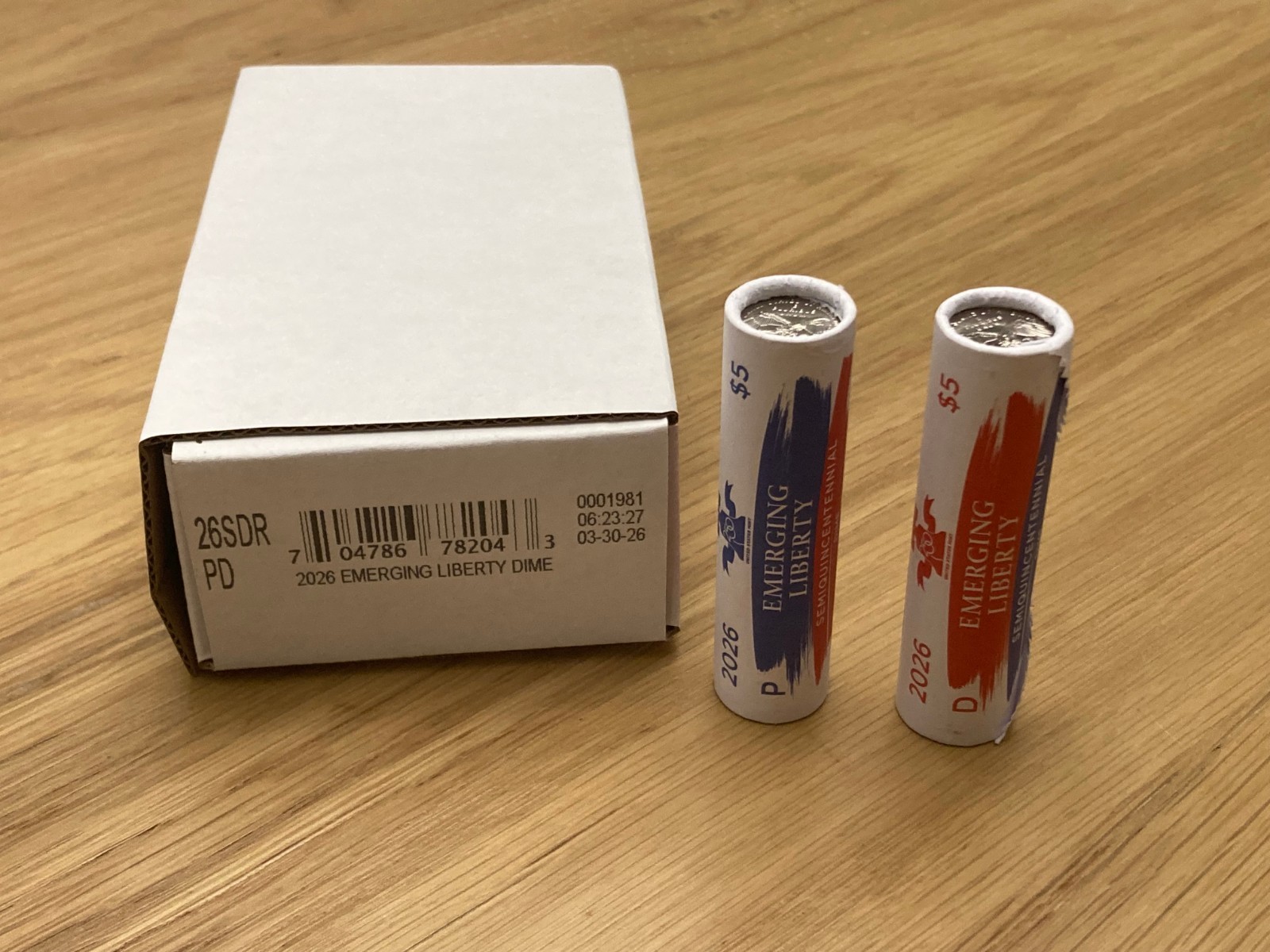 2026 Emerging Liberty Dime D  SINGLE Coin Straight From US MINT WRAPPED ROLLS!